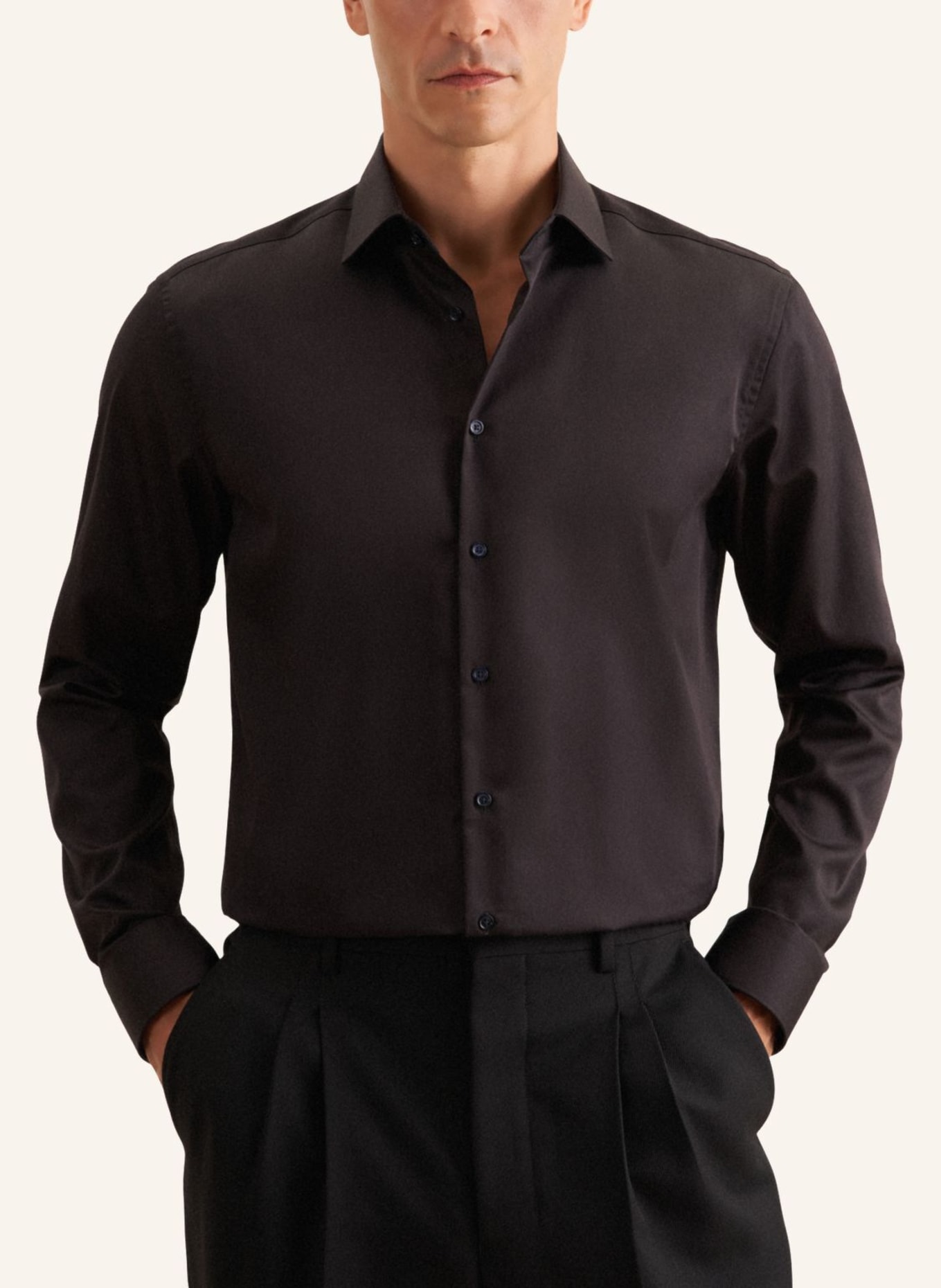 seidensticker Business Hemd Regular Fit: SCHWARZ