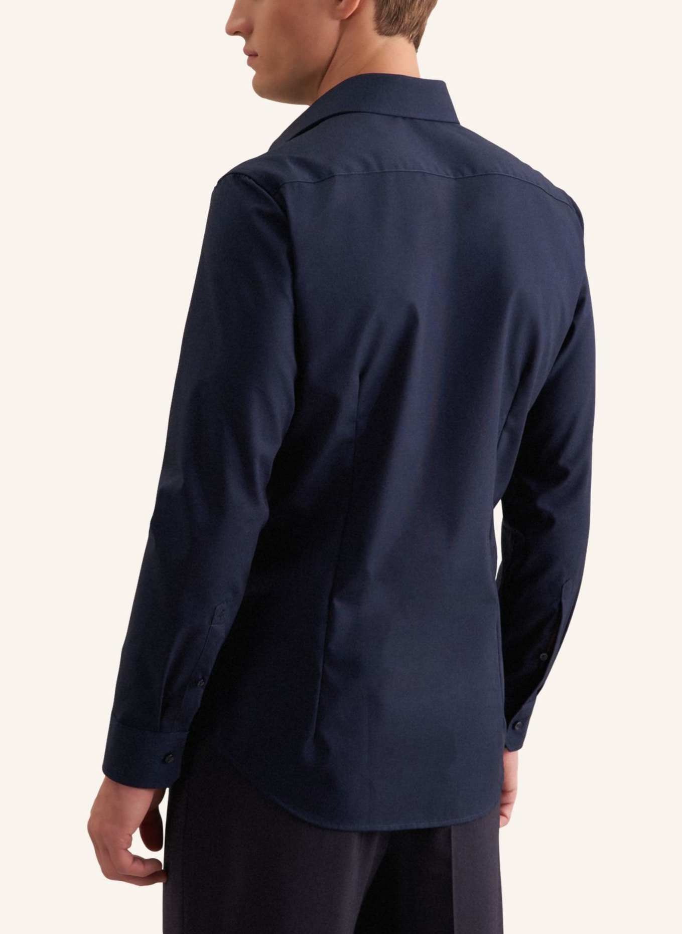 seidensticker Hemd Shaped Fit: DUNKELBLAU