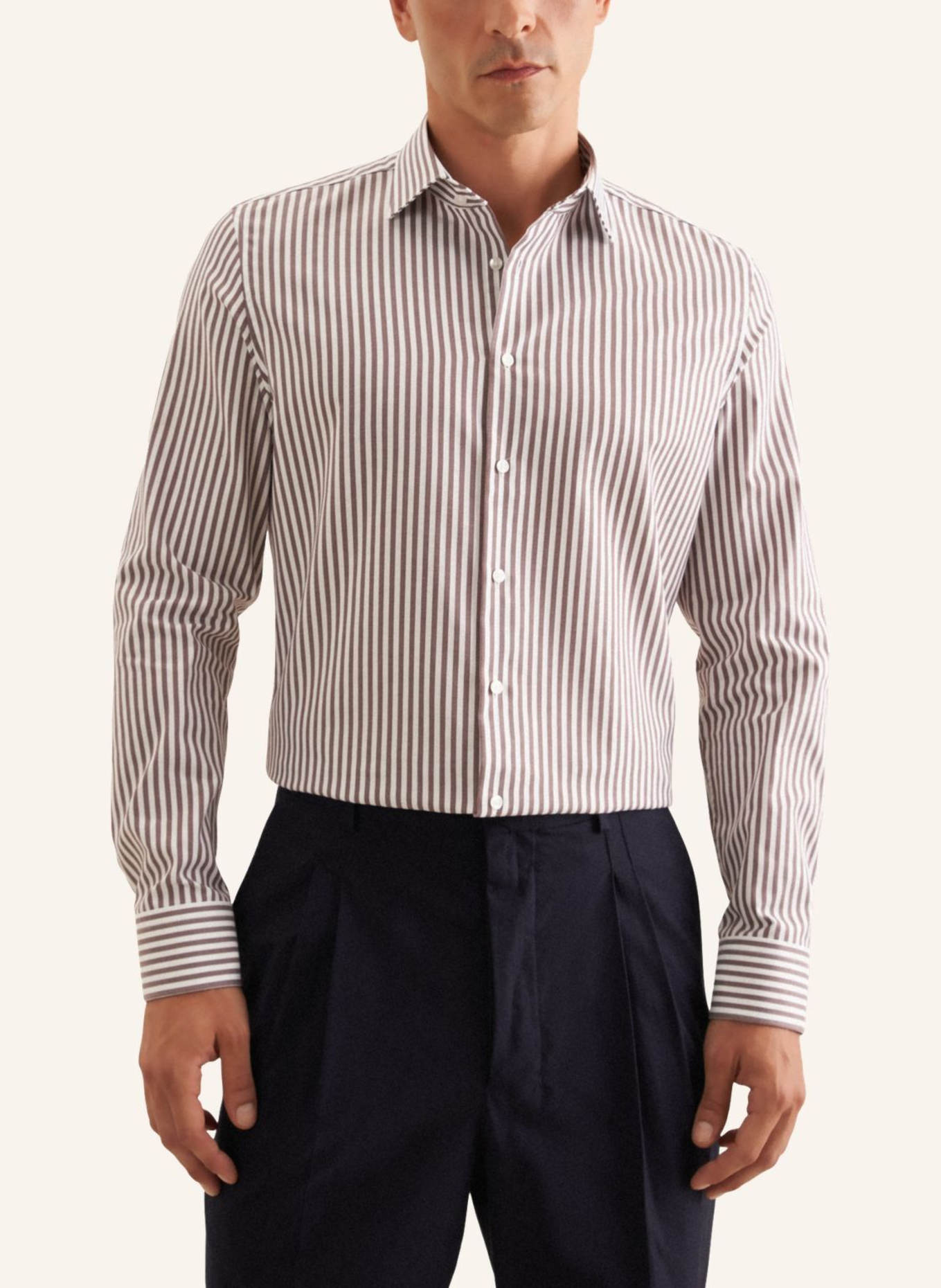 seidensticker Business Hemd Shaped Fit: BRAUN