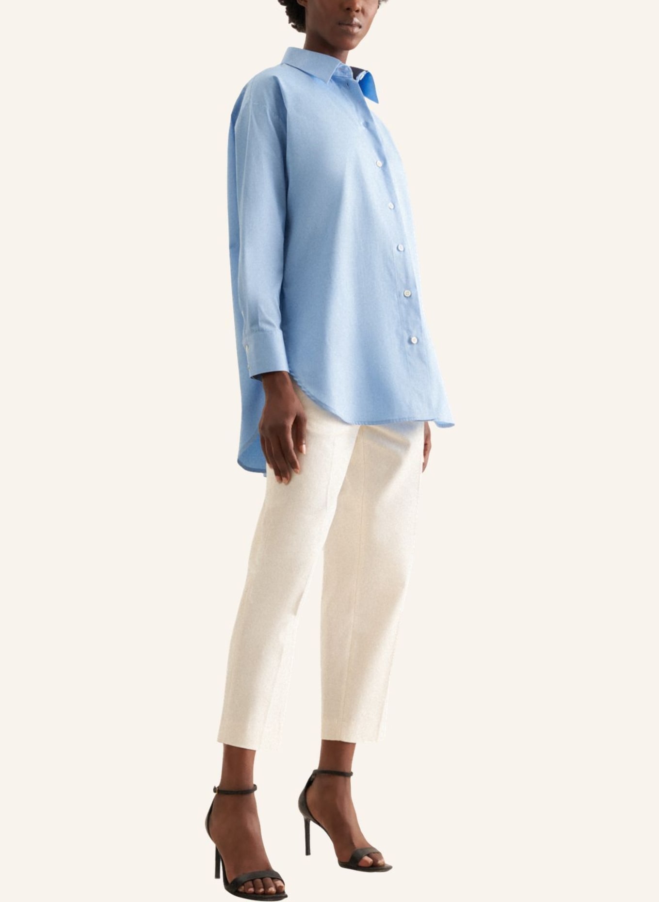 seidensticker Hemdbluse, Longbluse: BLAU