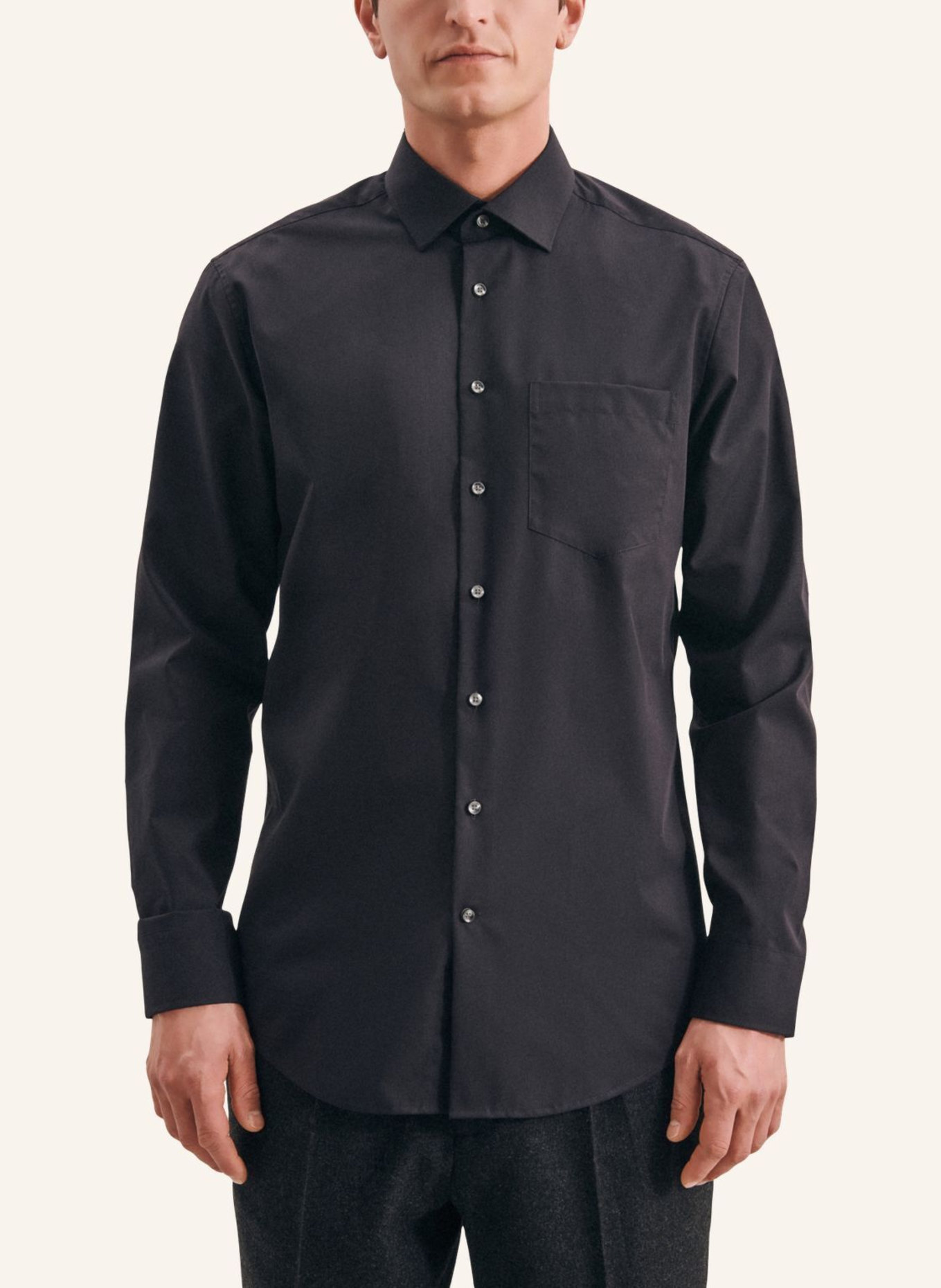 seidensticker Business Hemd Regular Fit: SCHWARZ