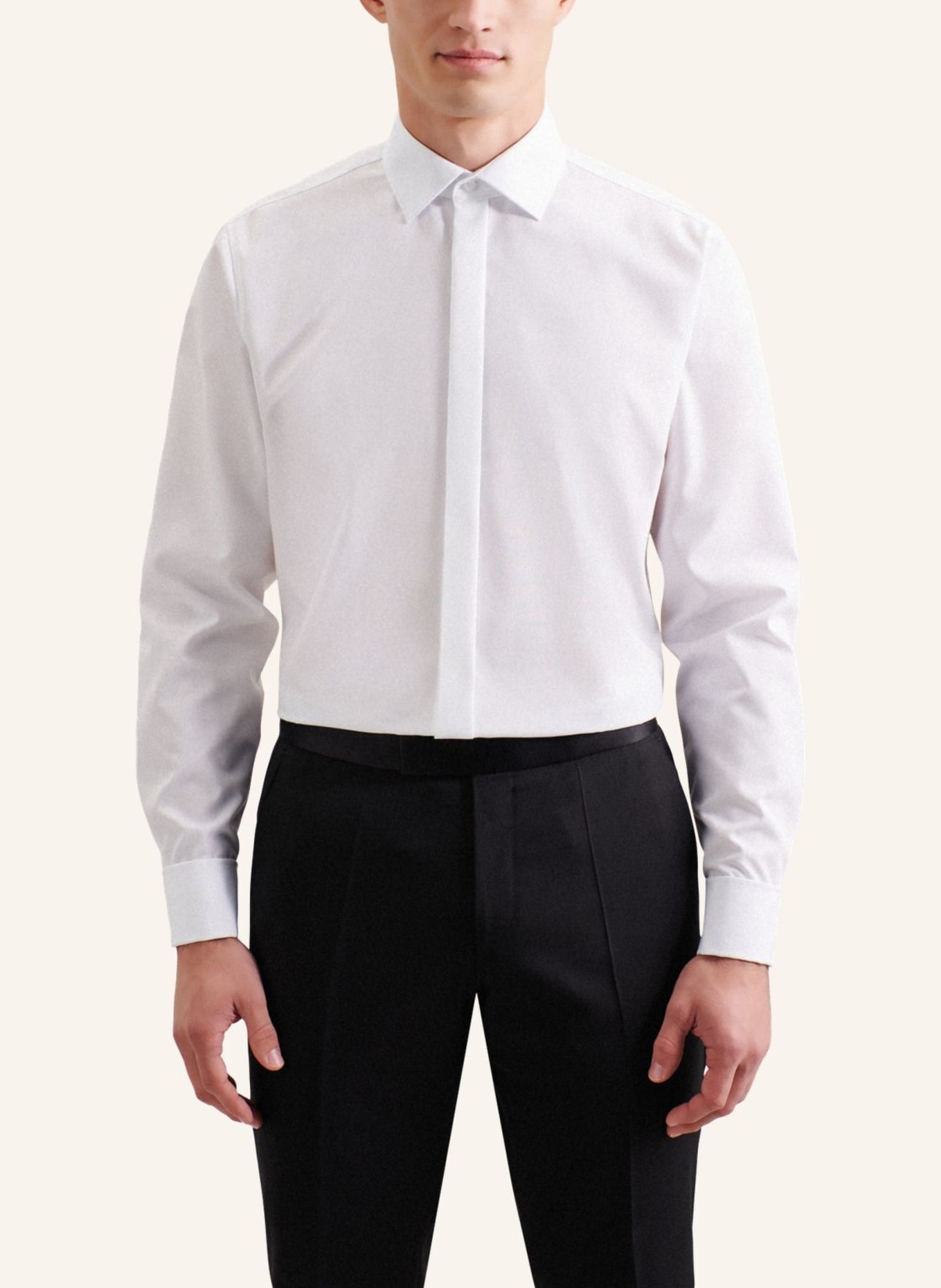 seidensticker Smokinghemd,  , Gala Shaped Fit: WEISS