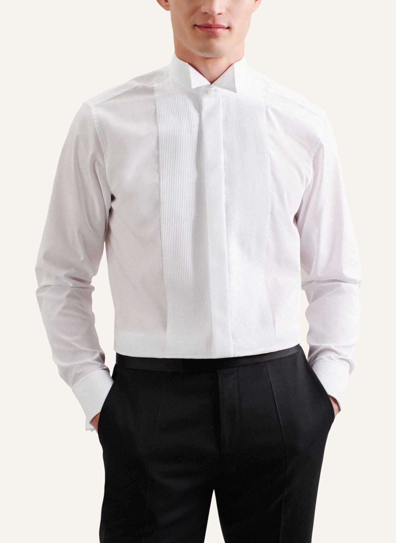 seidensticker Smokinghemd Regular Fit: WEISS