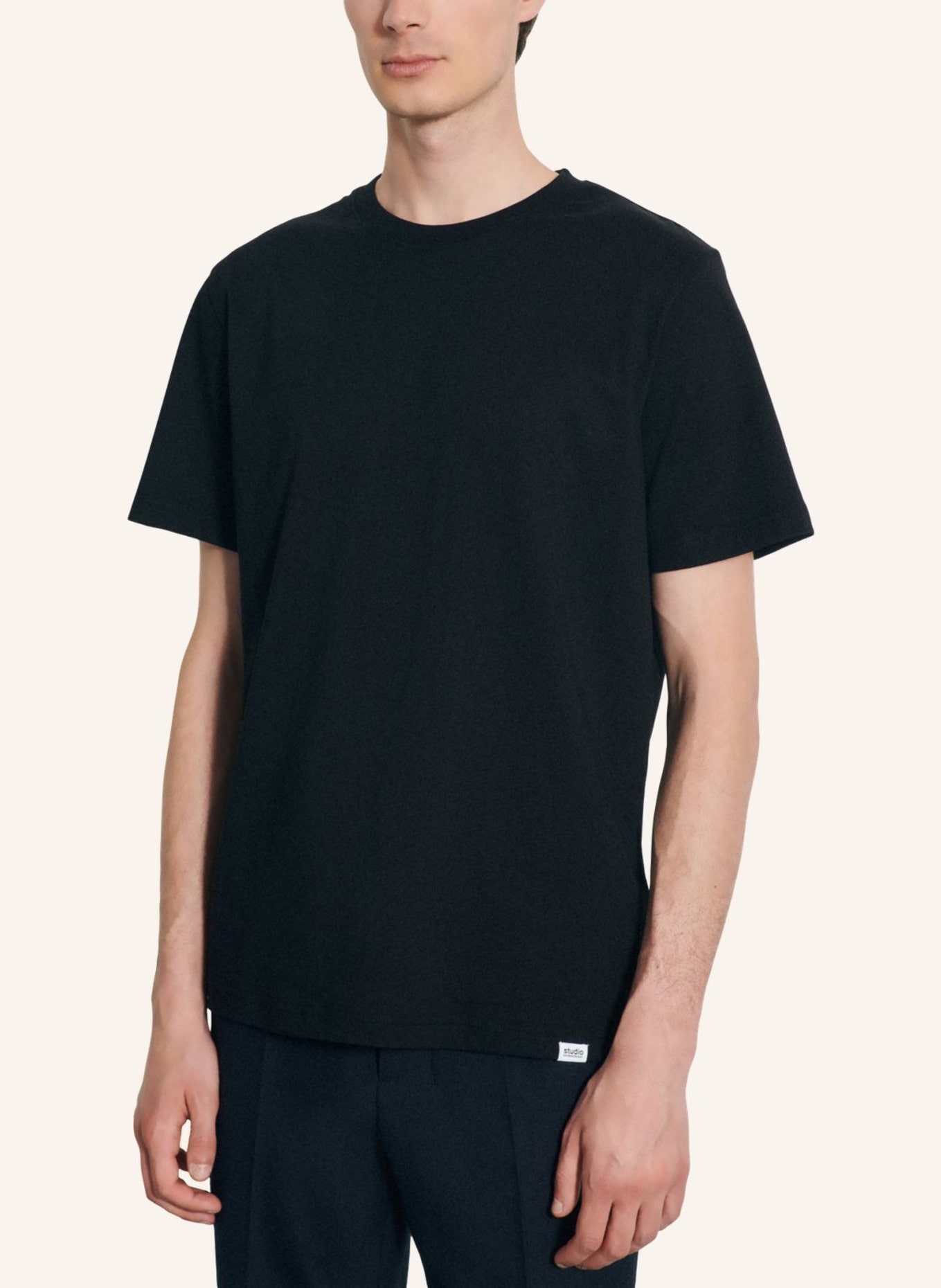 studio seidensticker T-Shirt Regular Fit: SCHWARZ