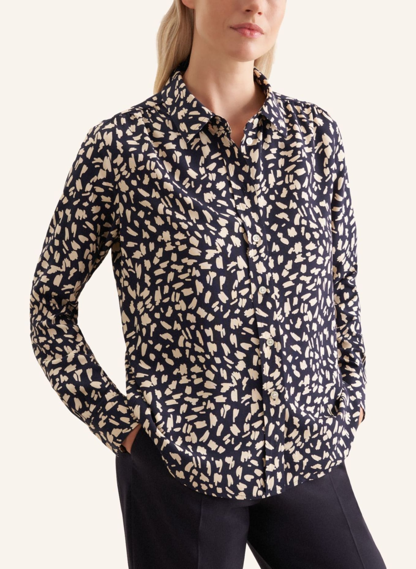 seidensticker Hemdbluse: DUNKELBLAU