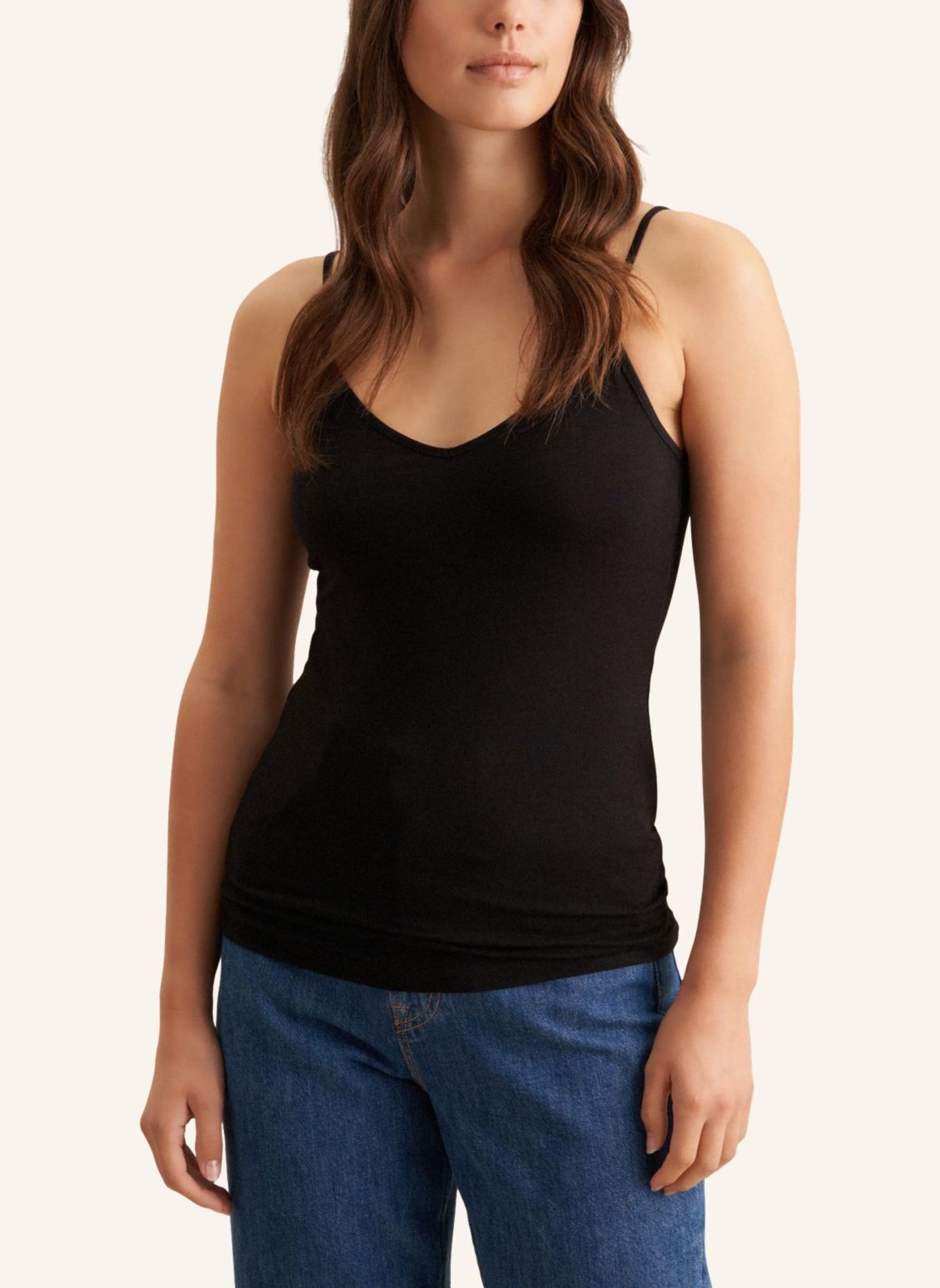 seidensticker Top, T-Shirt: SCHWARZ