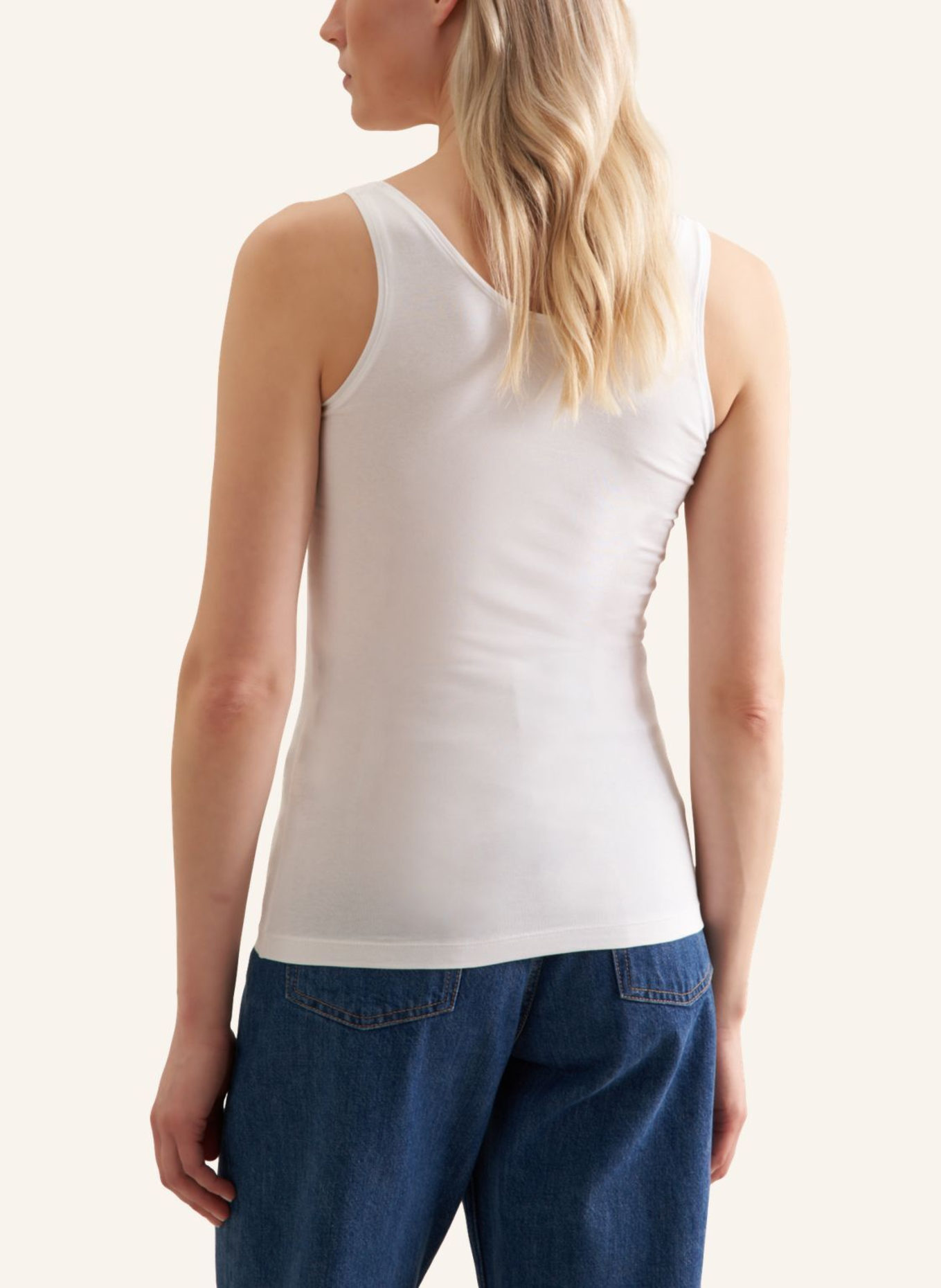 seidensticker Top, Tanktop, T-Shirt: WEISS