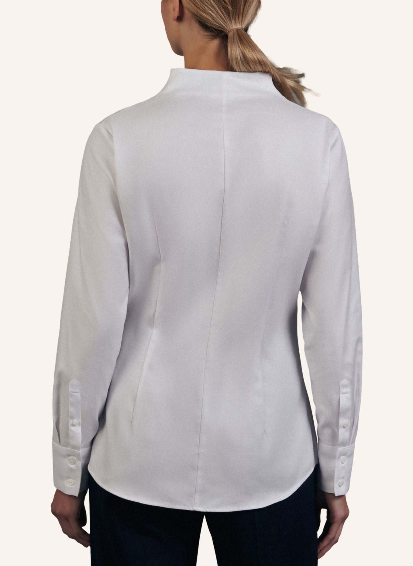 seidensticker Kelchkragenbluse: WEISS