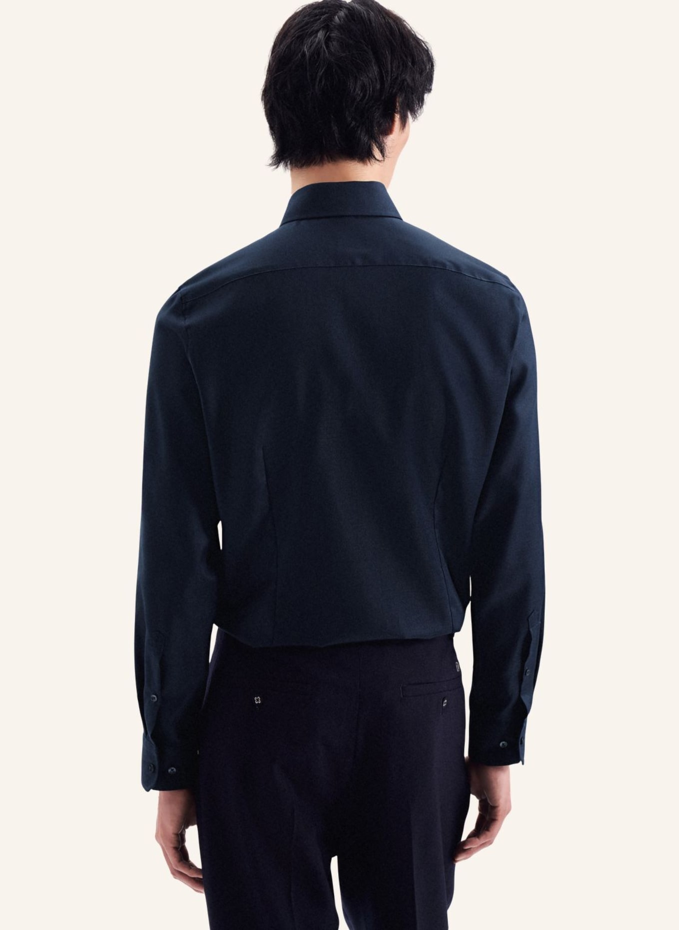 seidensticker , Business Hemd Slim Fit: DUNKELBLAU