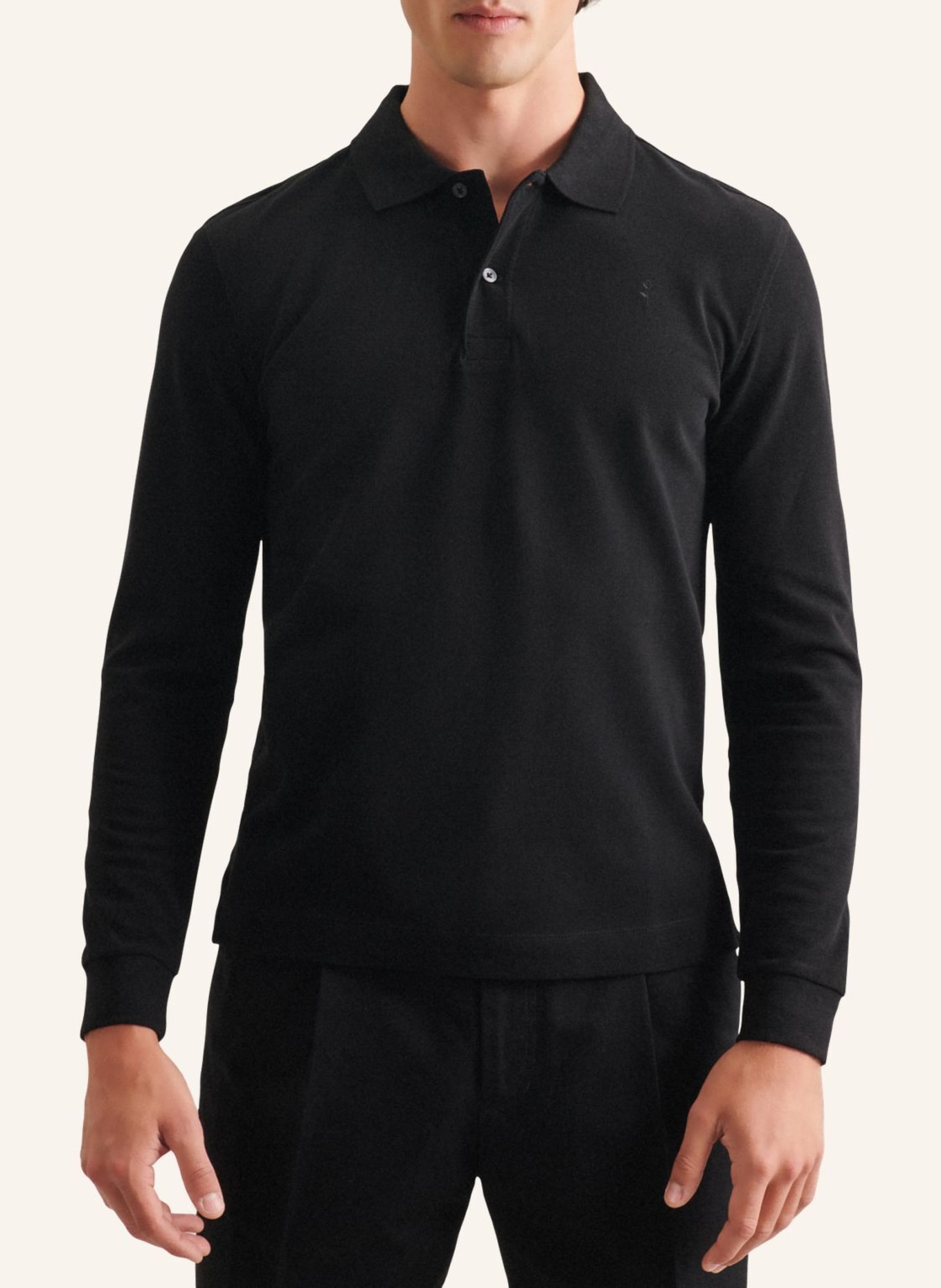 seidensticker Polo, Polo-Shirt Slim Fit: SCHWARZ