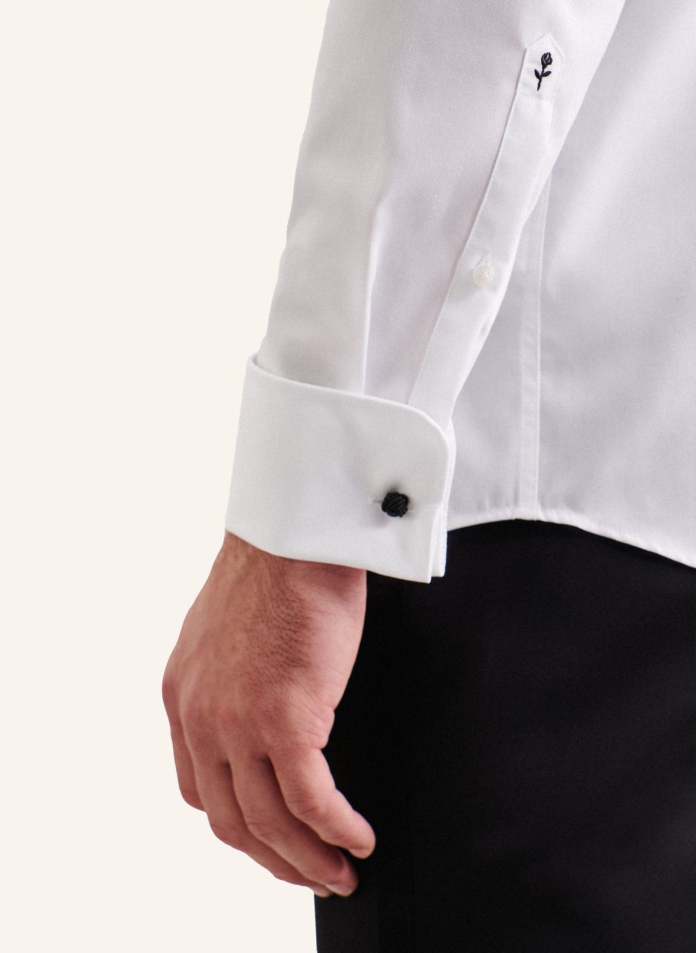 seidensticker Smokinghemd Regular Fit: WEISS