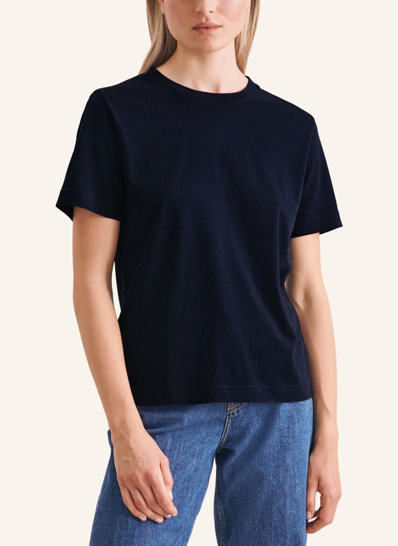 seidensticker T-Shirt: DUNKELBLAU