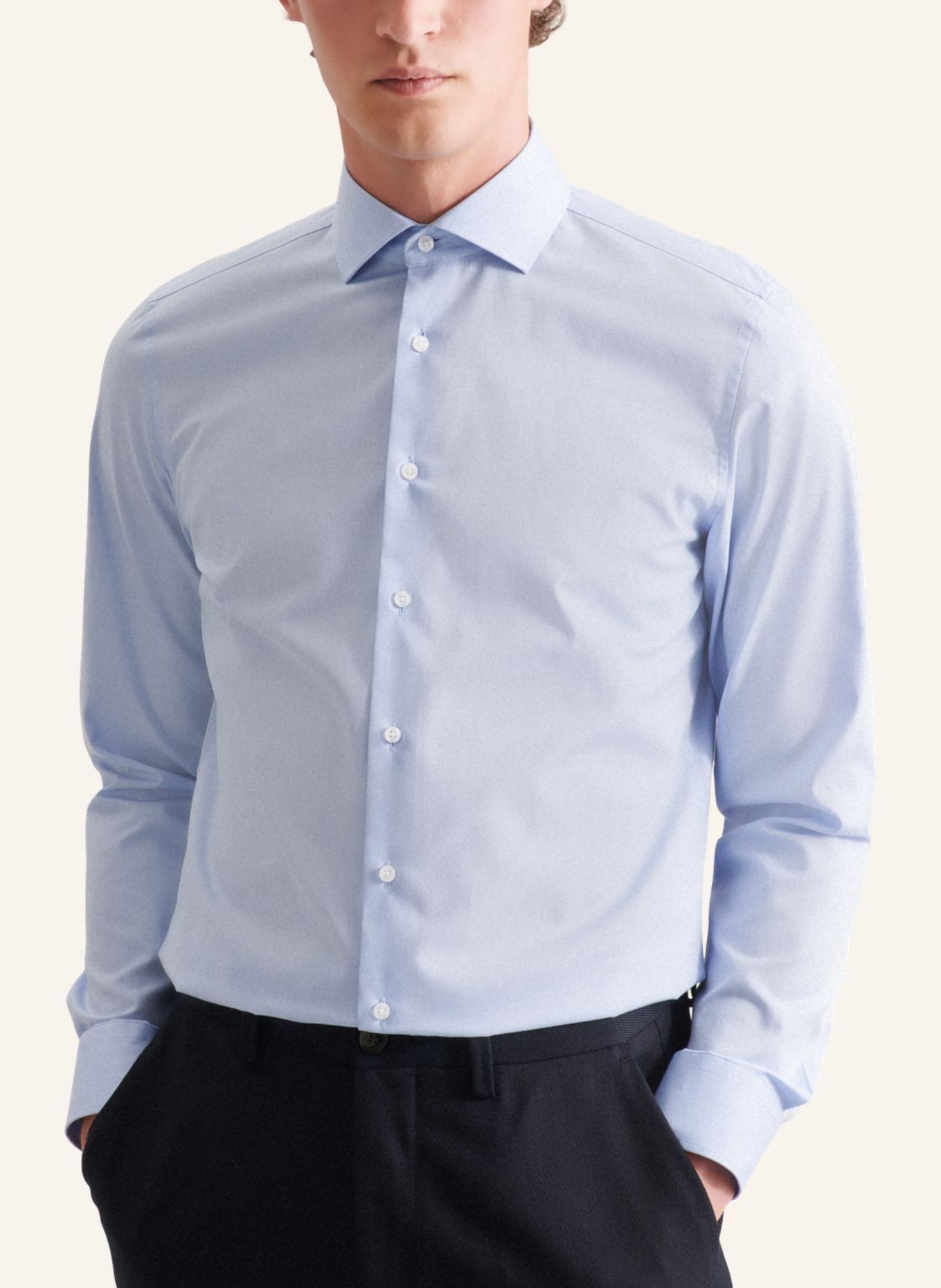 seidensticker Business Hemd Slim Fit: HELLBLAU