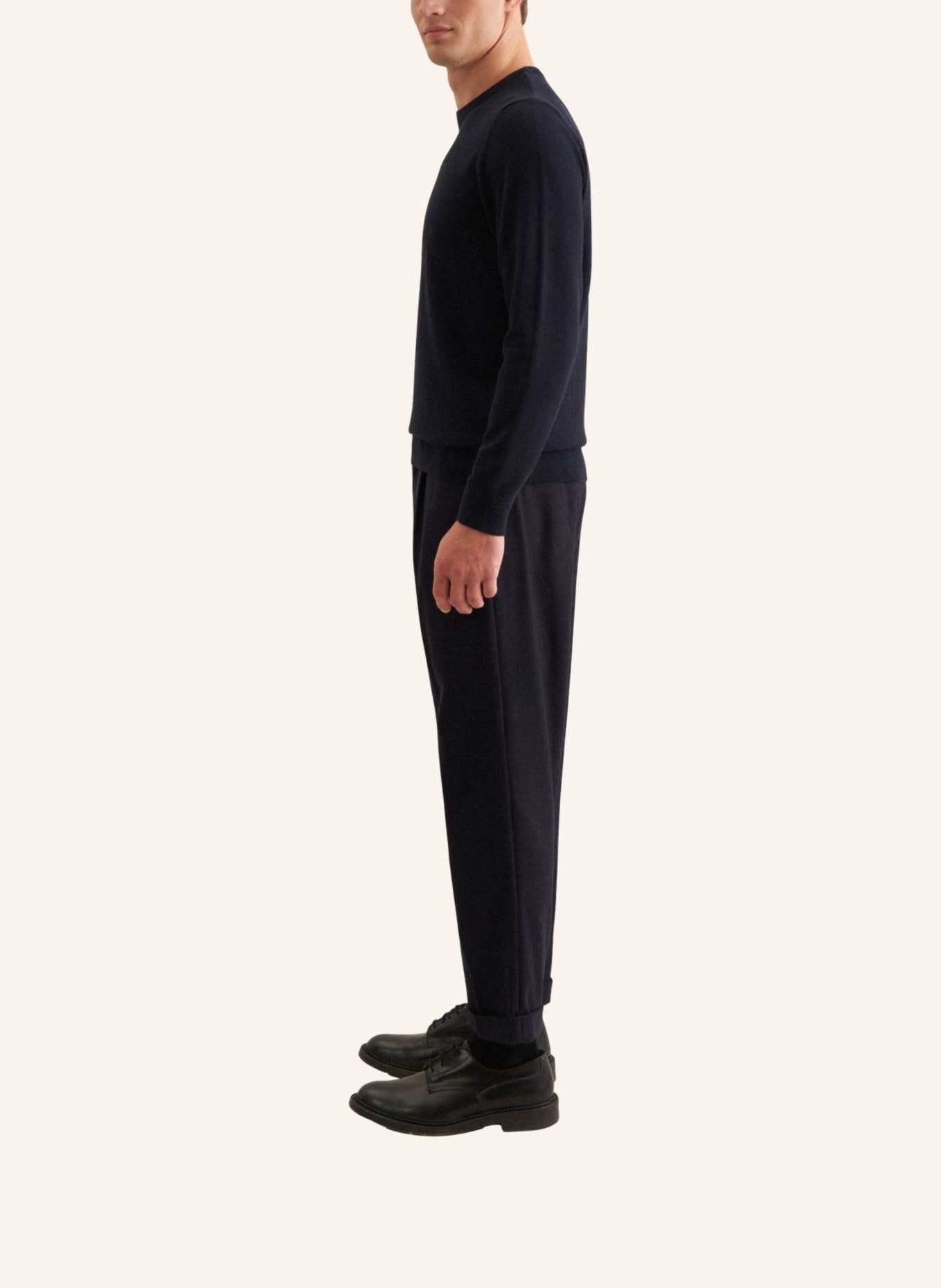 seidensticker Trui met normale pasvorm: DONKERBLAUW