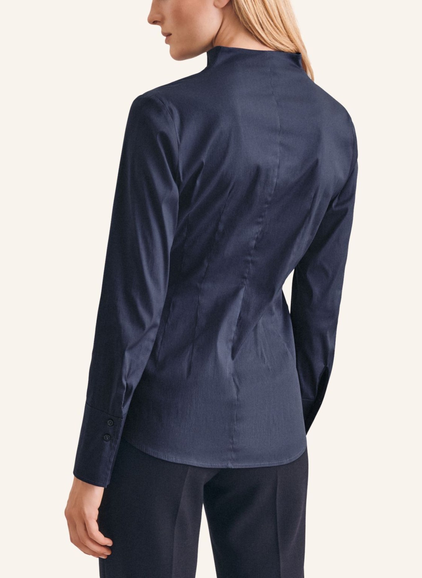 seidensticker Kelchkragenbluse: DUNKELBLAU