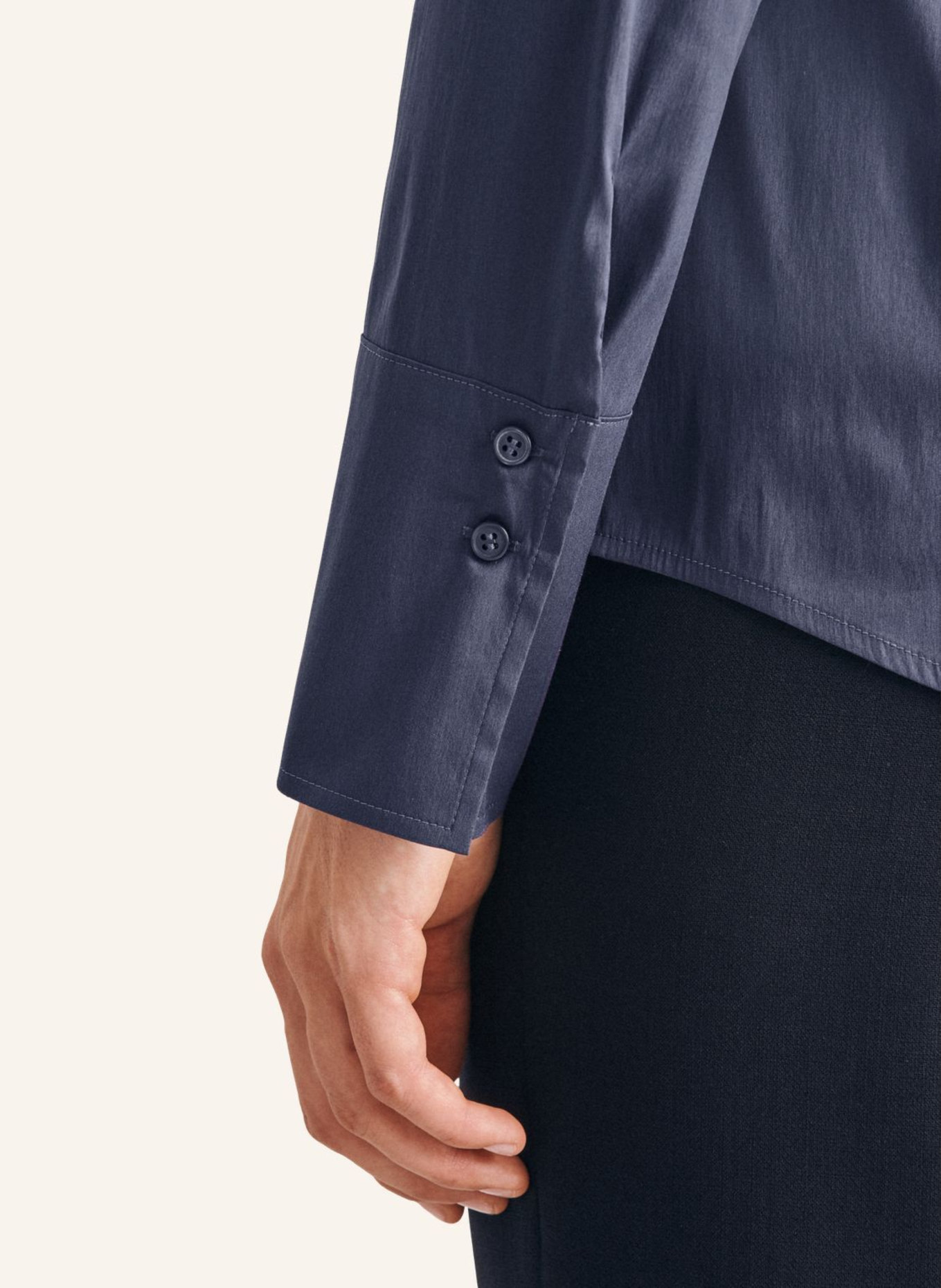 seidensticker Kelchkragenbluse: DUNKELBLAU