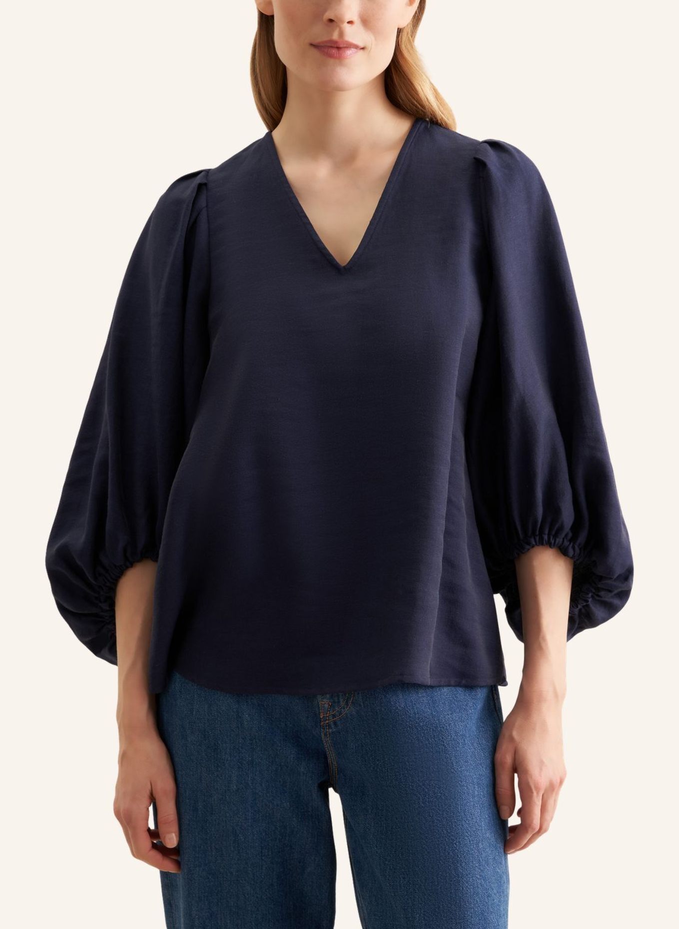 seidensticker Shirtbluse: DUNKELBLAU