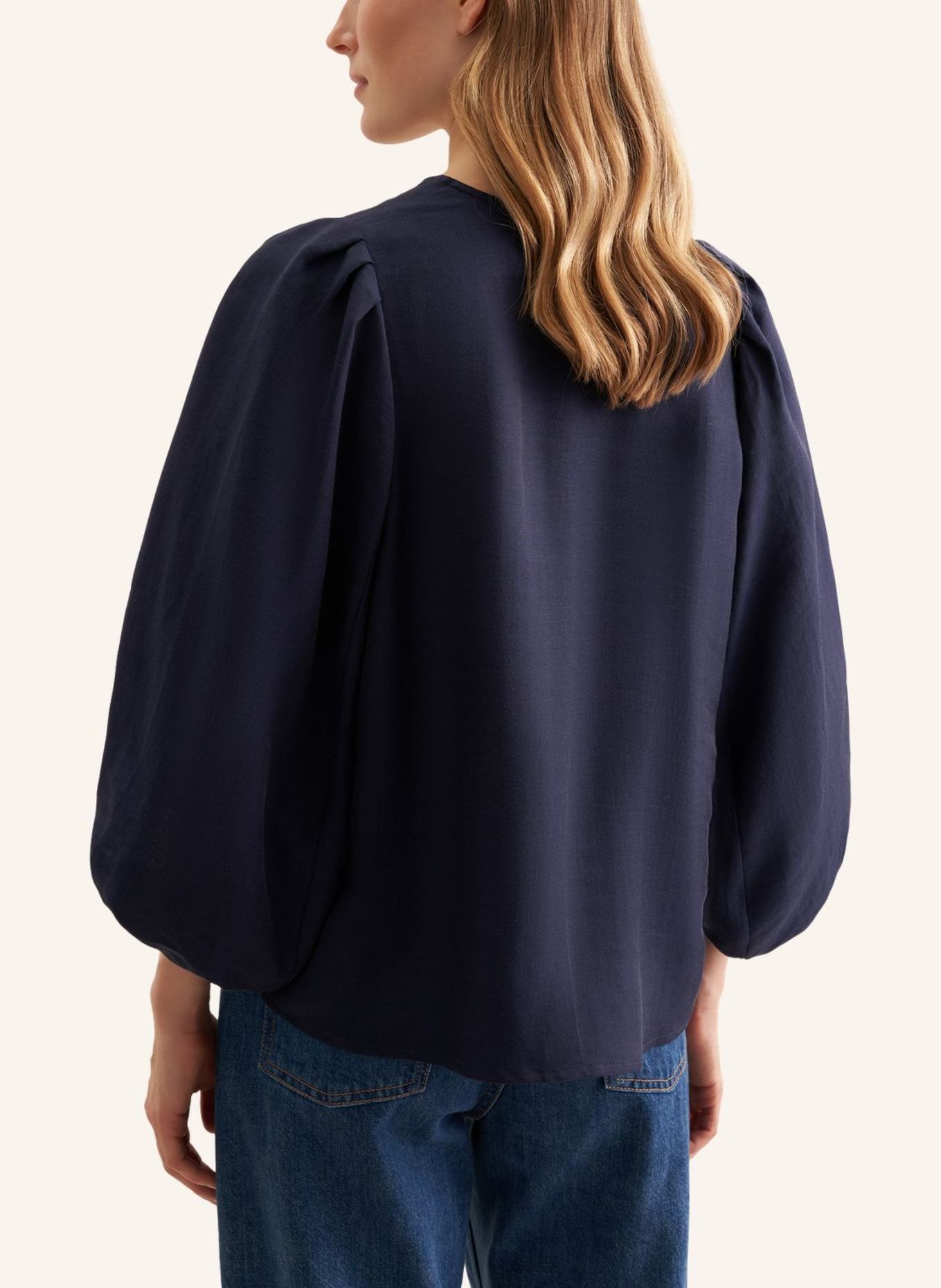 seidensticker Shirtbluse: DUNKELBLAU