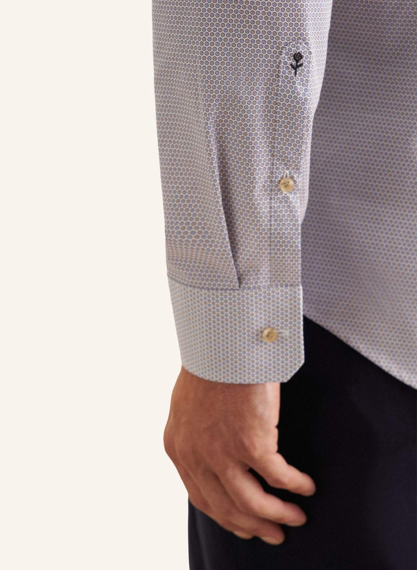 seidensticker Business Hemd Slim Fit: BEIGE