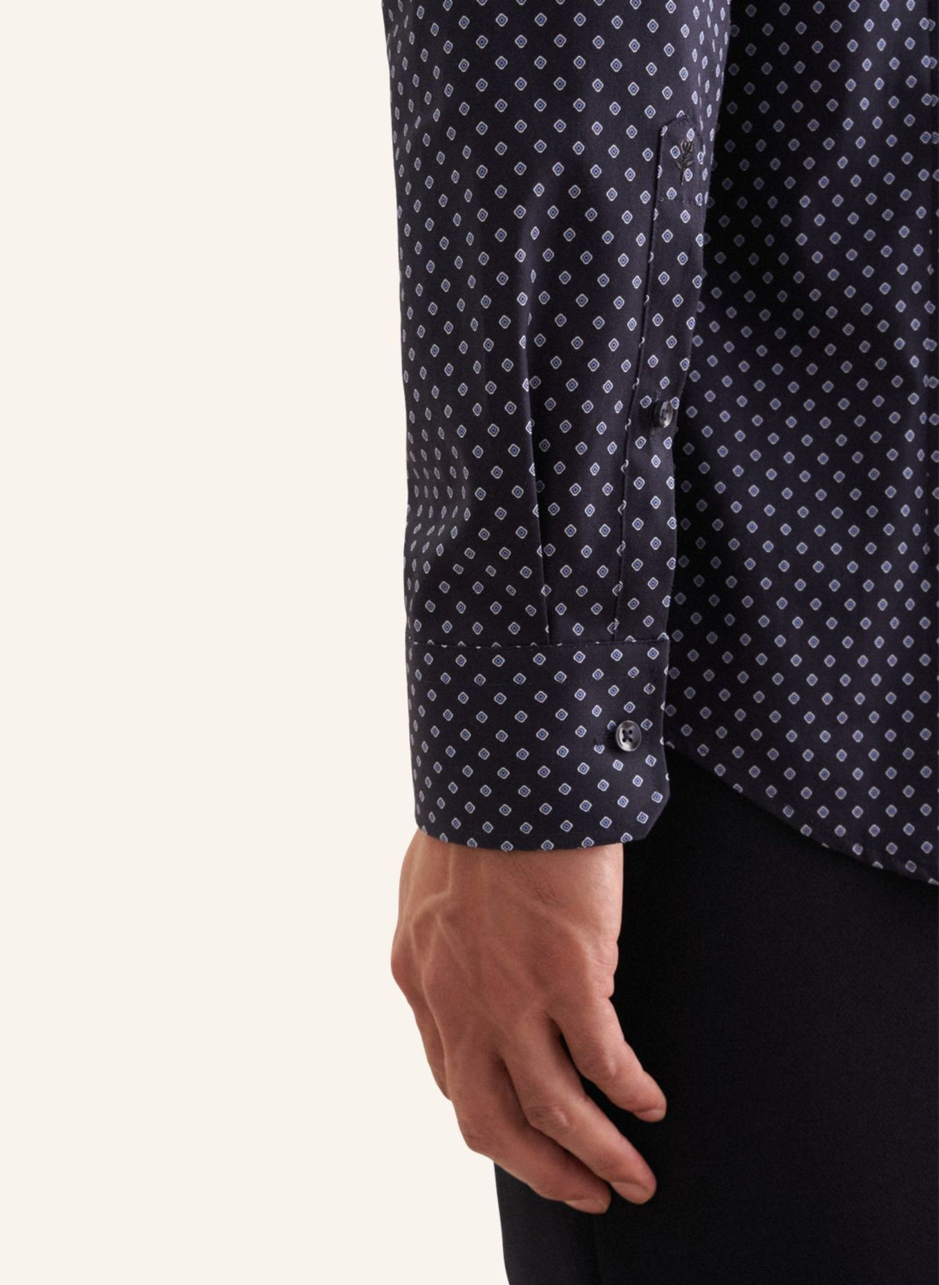 seidensticker Business Hemd Slim Fit: DUNKELBLAU