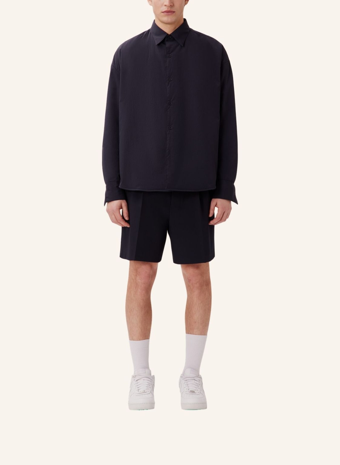 studio seidensticker Casual Hemd Oversized: DUNKELBLAU