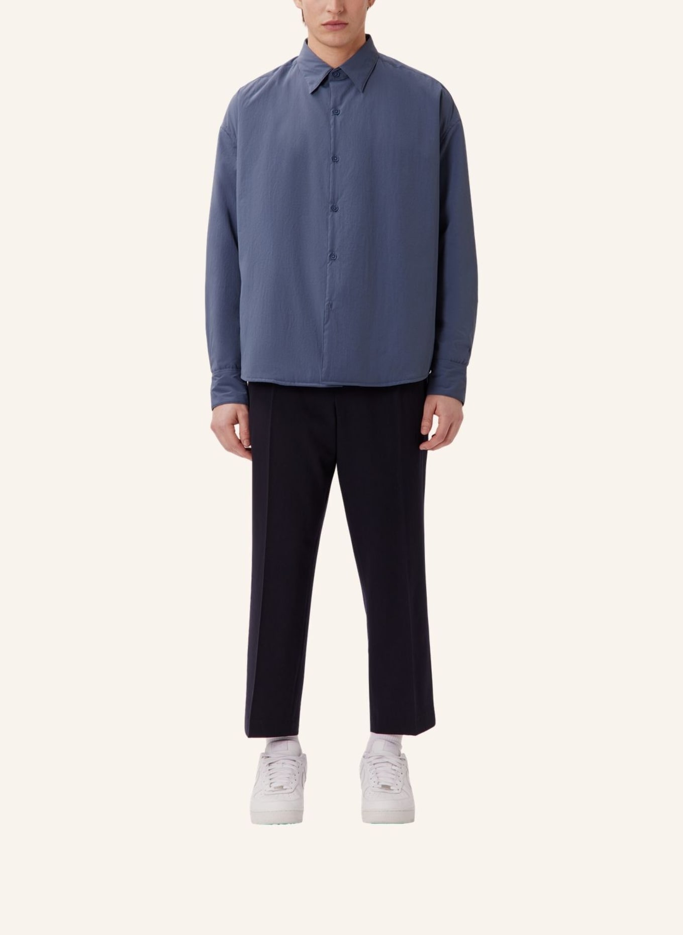 studio seidensticker Casual Hemd Oversized: GRAU