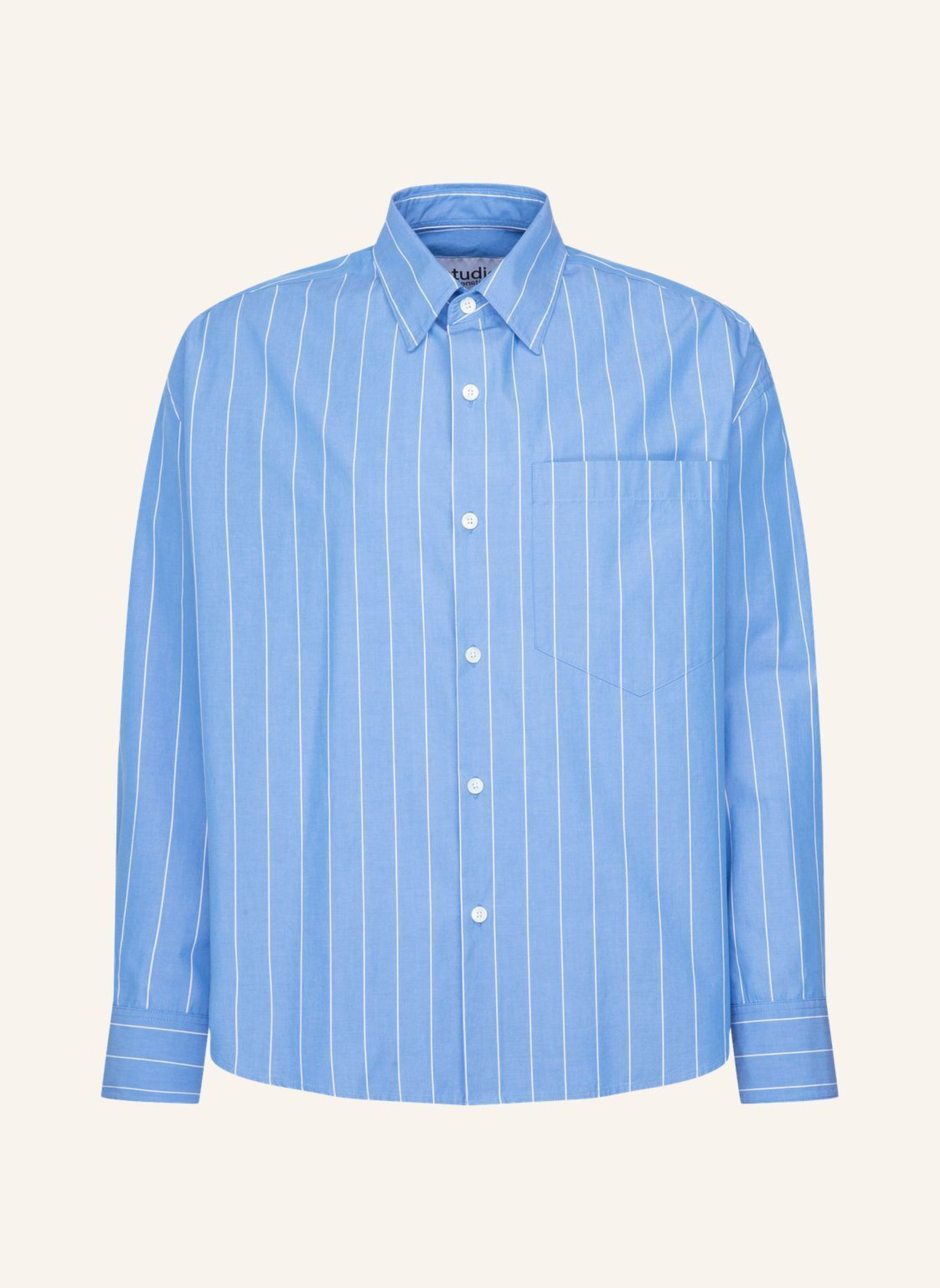 studio seidensticker Casual Hemd Oversized: BLAU