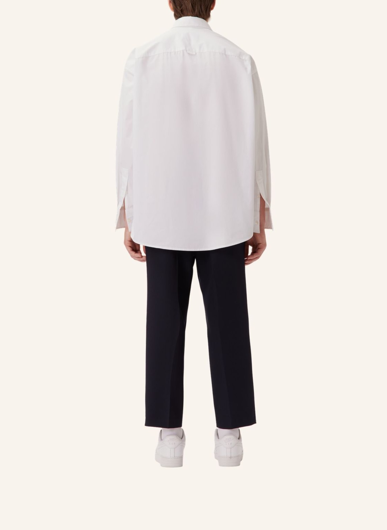 studio seidensticker Casual Hemd Oversized: WEISS