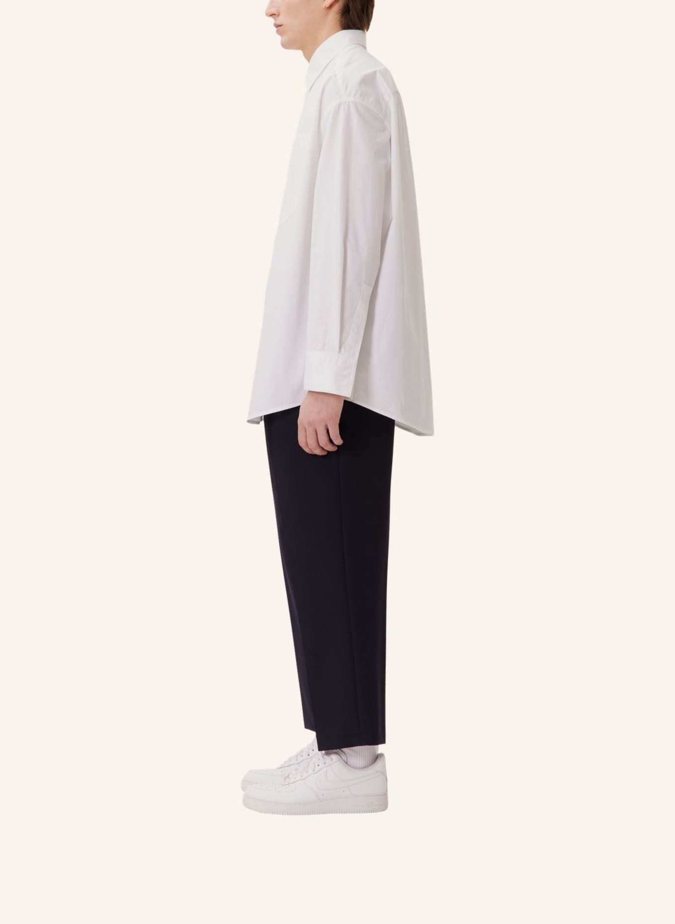 studio seidensticker Casual Hemd Oversized: WEISS