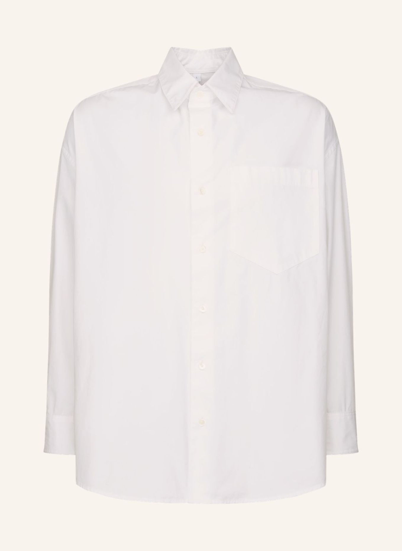 studio seidensticker Casual Hemd Oversized: WEISS