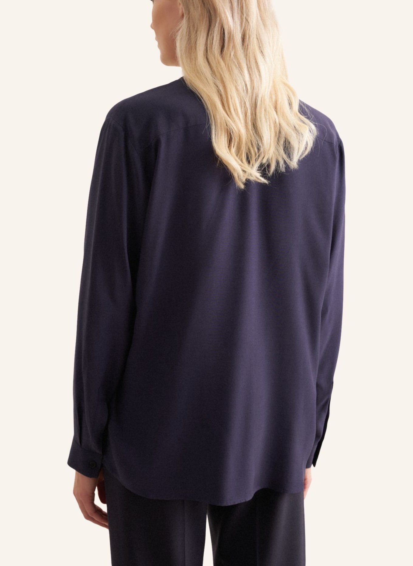 seidensticker Tunika, Stehkragenbluse: DUNKELBLAU