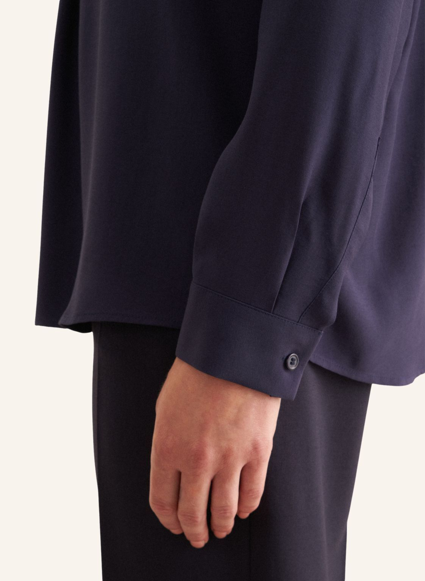 seidensticker Tunika, Stehkragenbluse: DUNKELBLAU