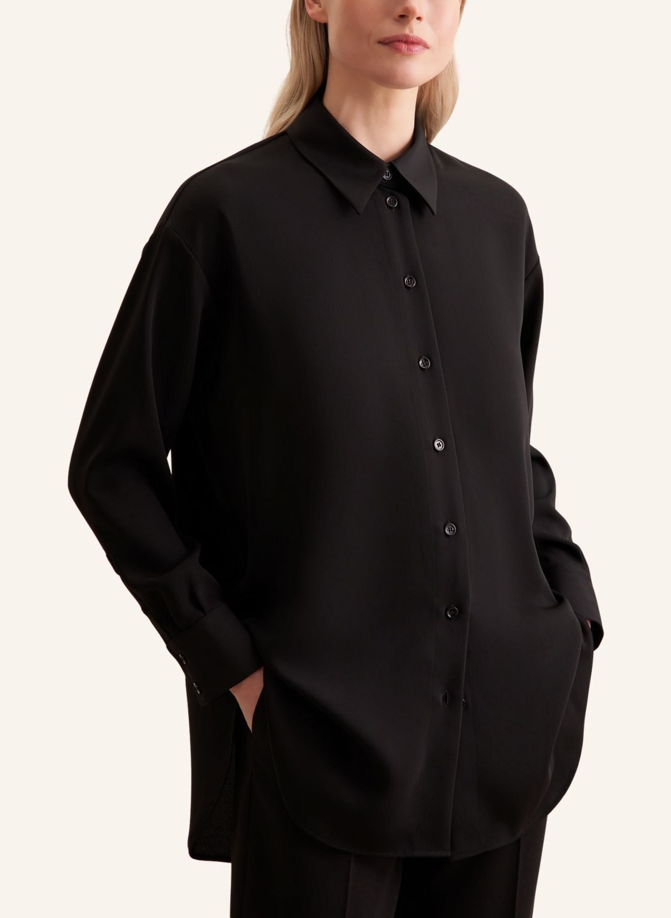 seidensticker Longbluse, Hemdbluse: SCHWARZ