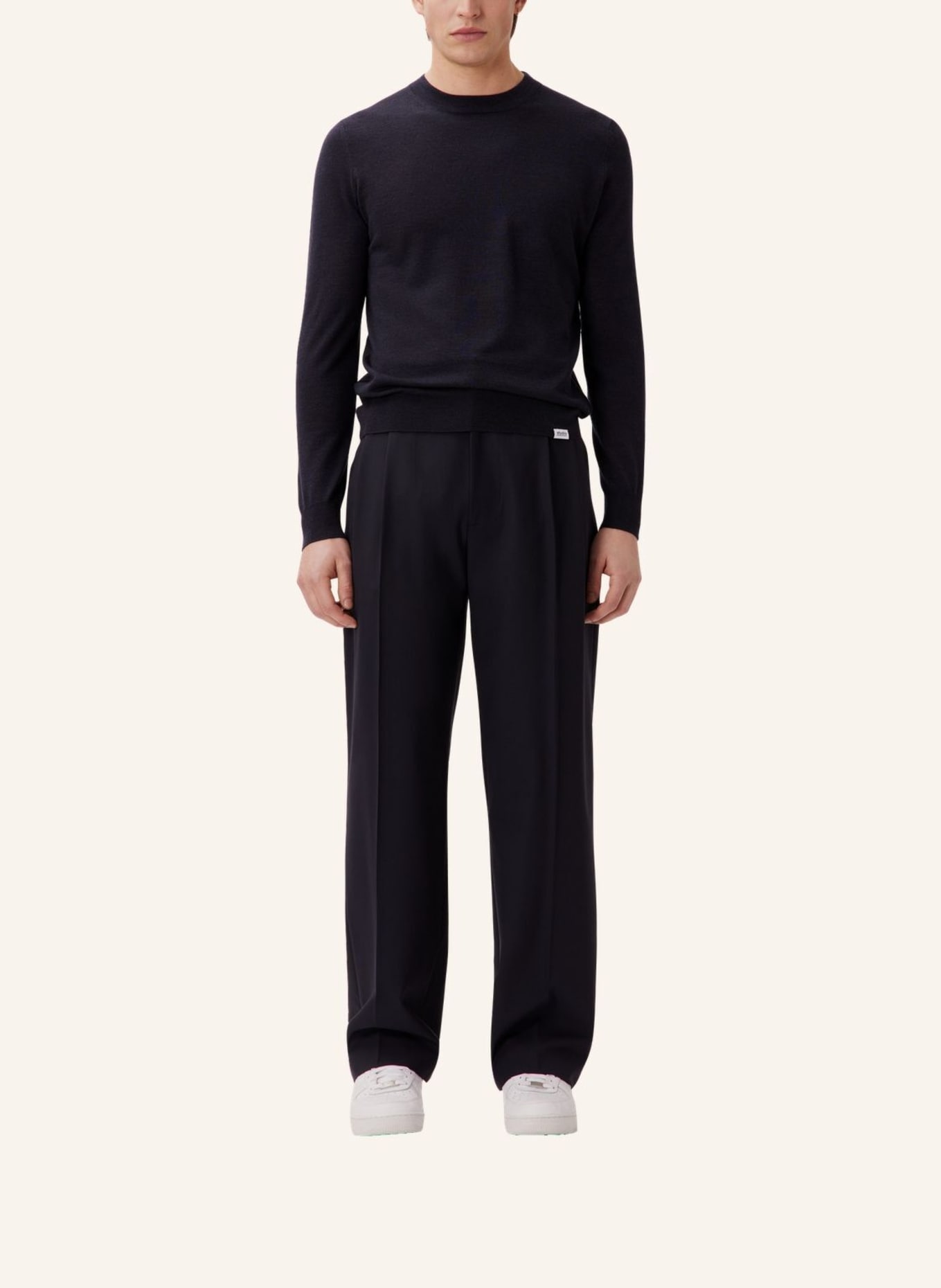 studio seidensticker , Pullover Regular Fit: DUNKELBLAU