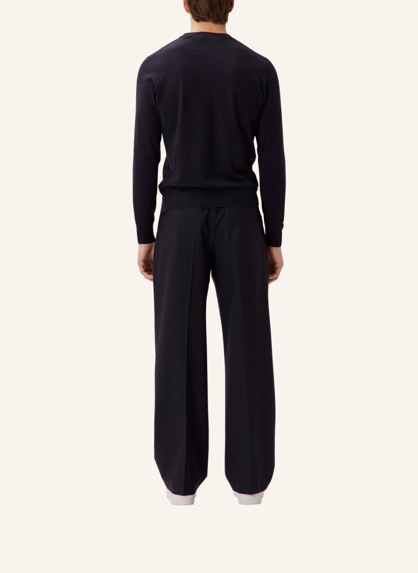 studio seidensticker , Pullover Regular Fit: DUNKELBLAU