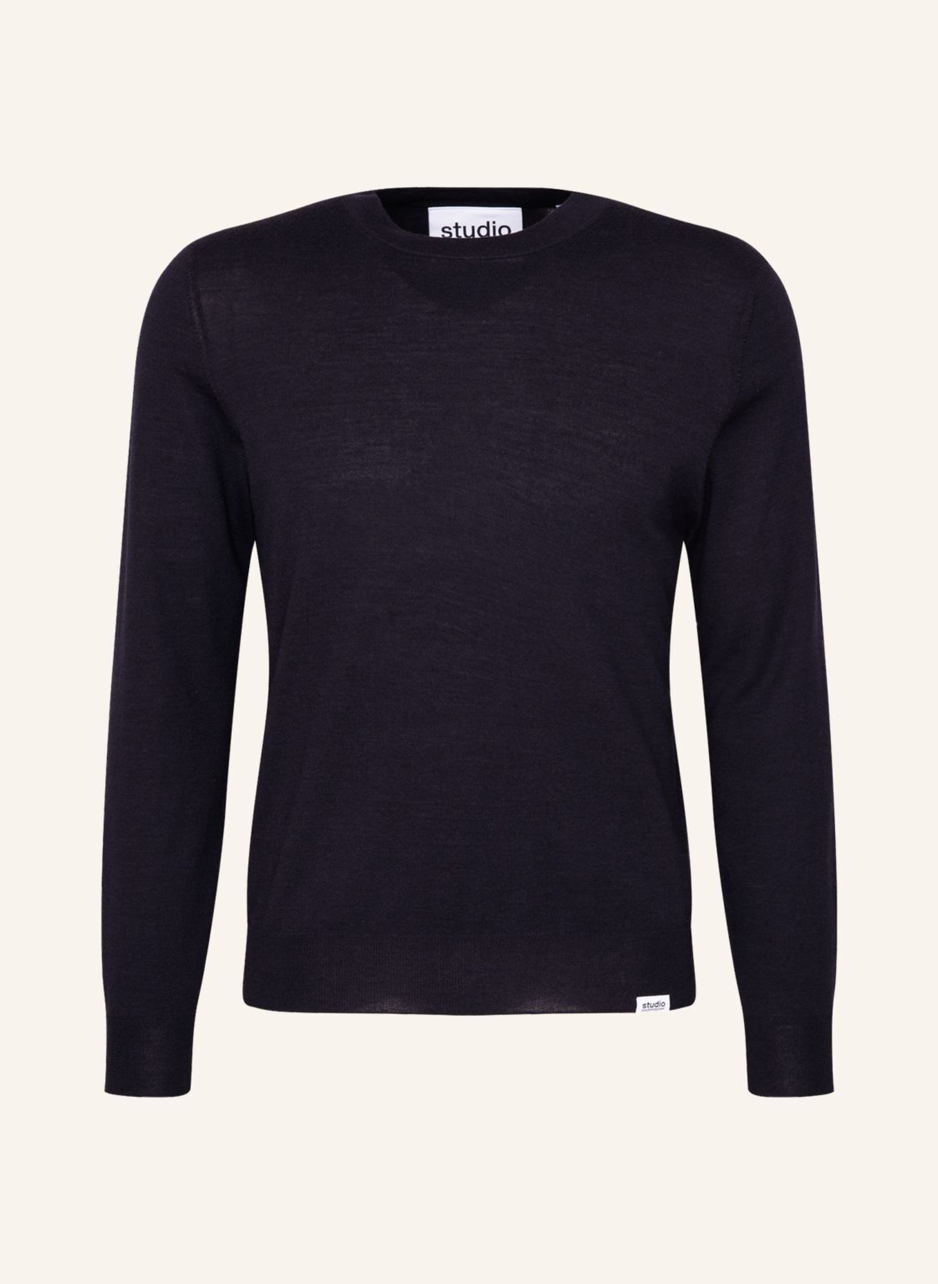 studio seidensticker , Pullover Regular Fit: DUNKELBLAU