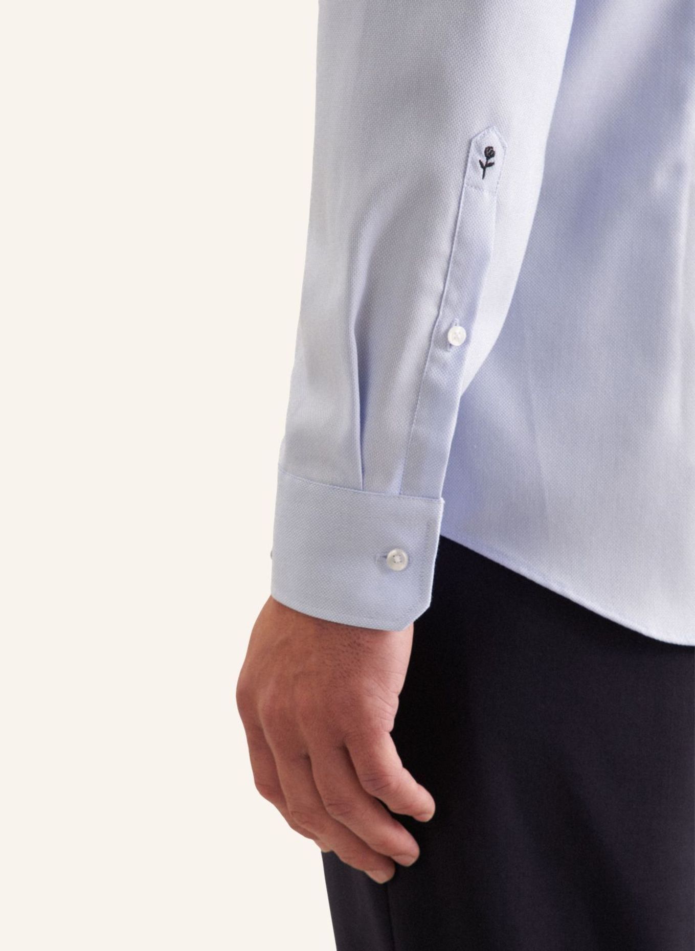 seidensticker Business Hemd Shaped Fit: HELLBLAU