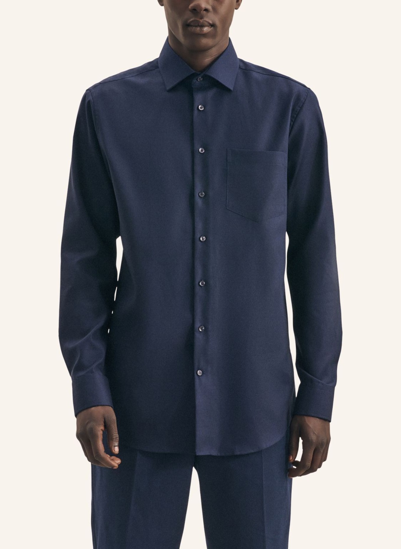 seidensticker Business Hemd Regular Fit: DUNKELBLAU