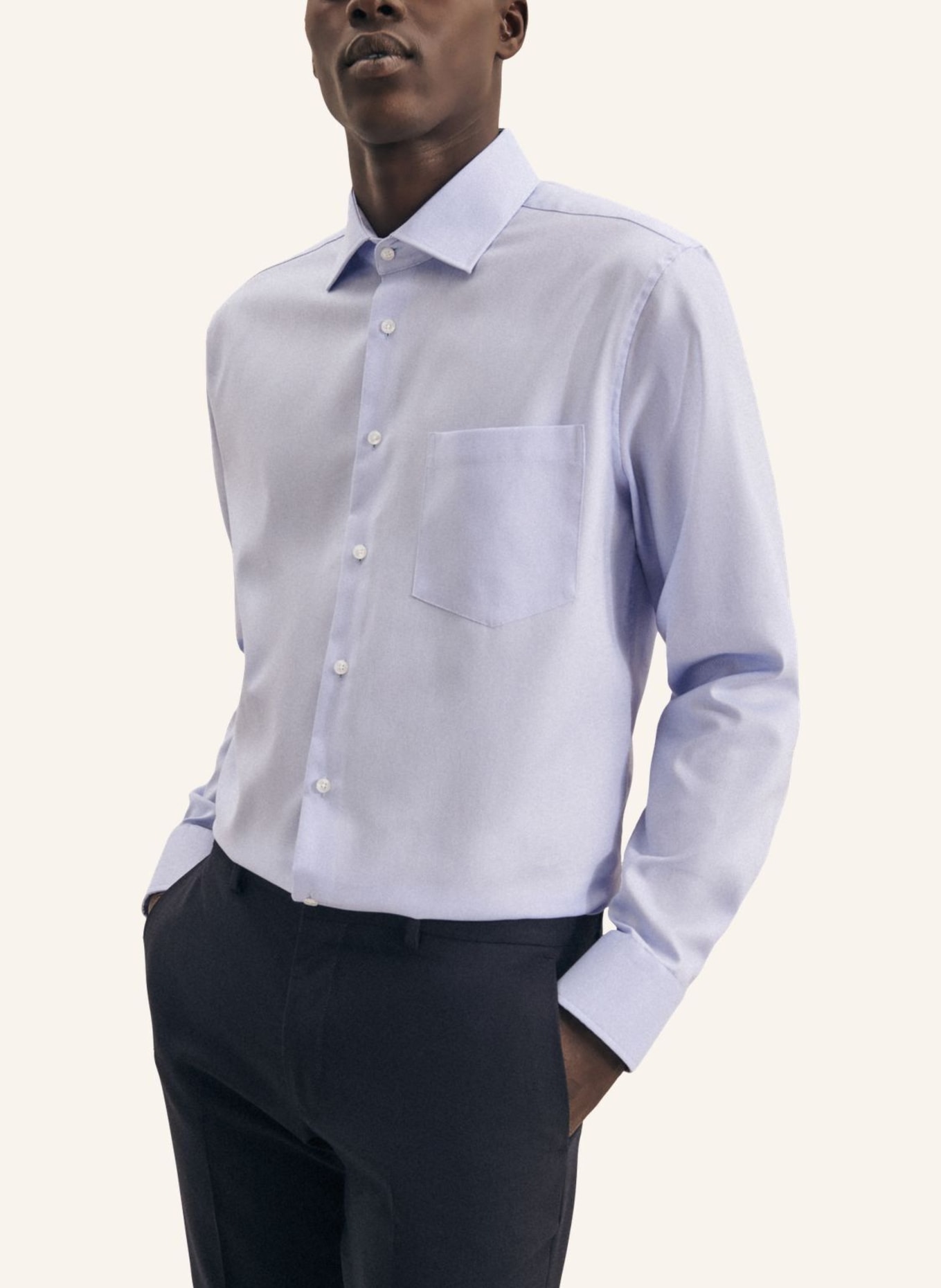 seidensticker Business Hemd Regular Fit: HELLBLAU