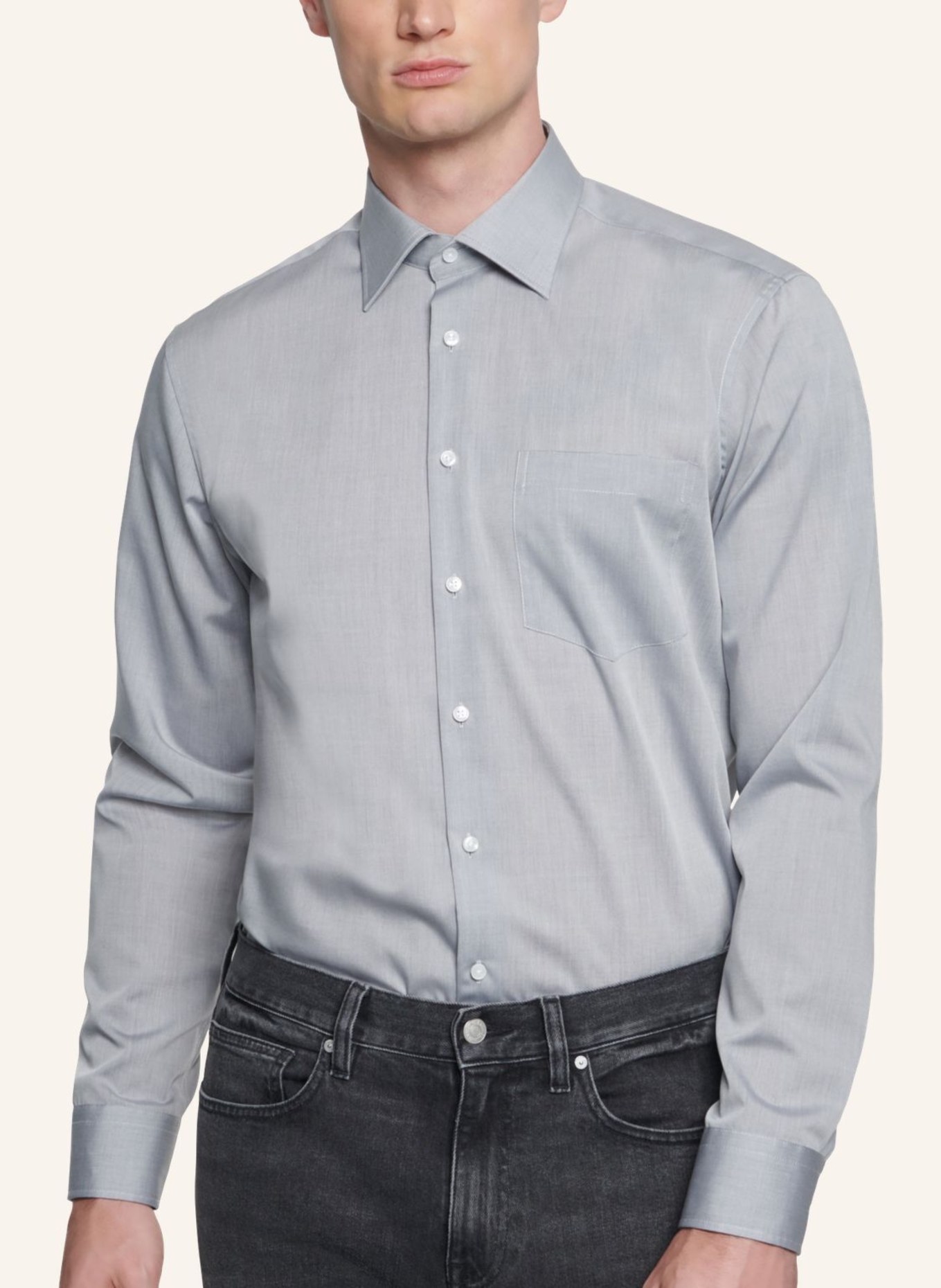 seidensticker Business Hemd Regular Fit: GRAU