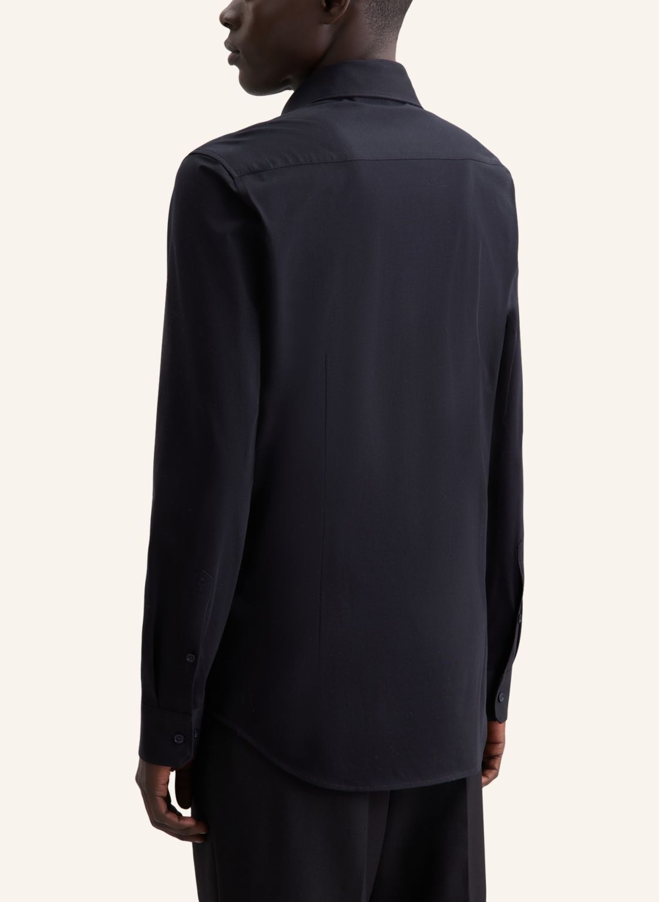 seidensticker Jerseyhemd Slim Fit: SCHWARZ