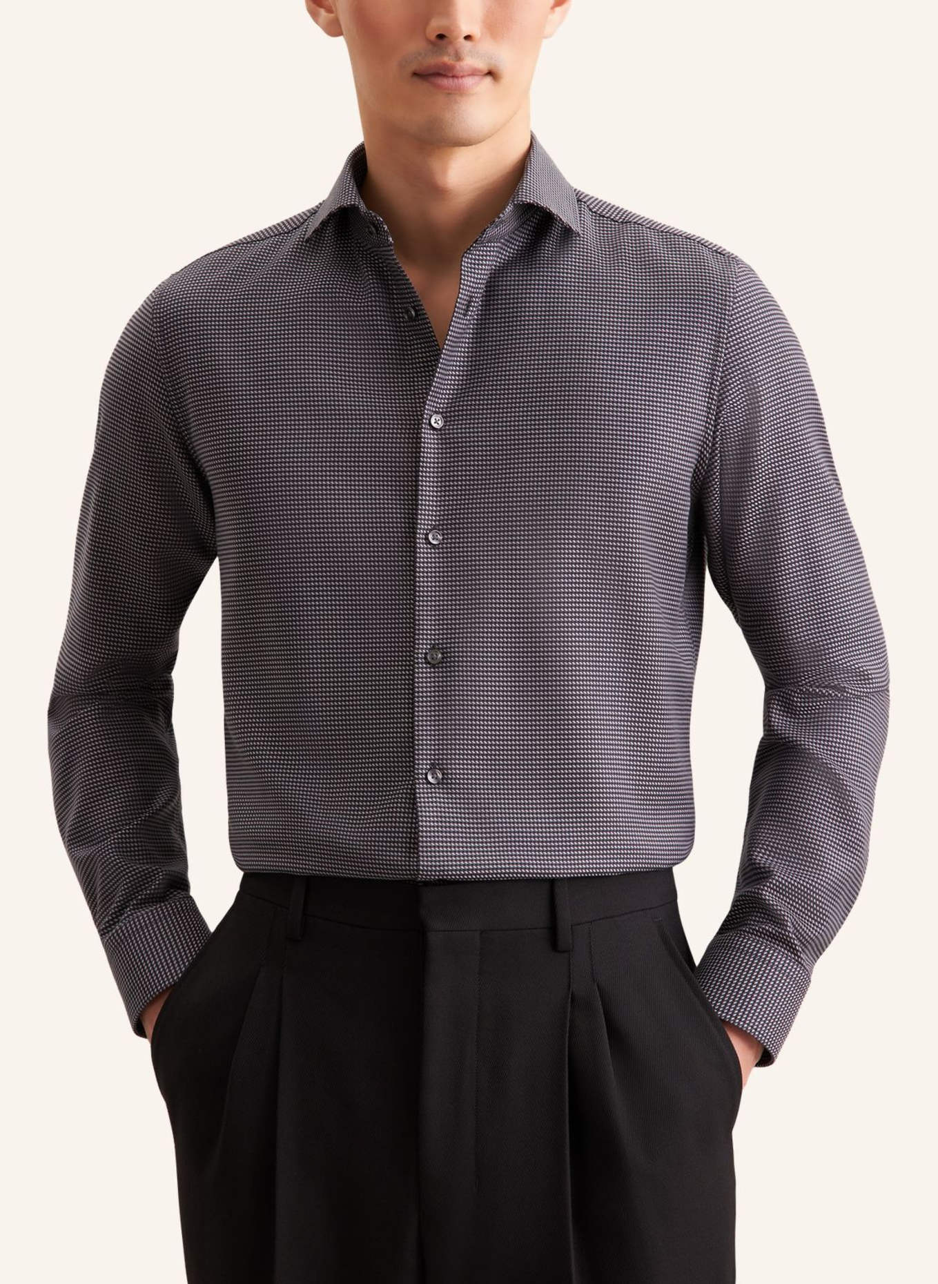 seidensticker Business Hemd Slim Fit: GRAU