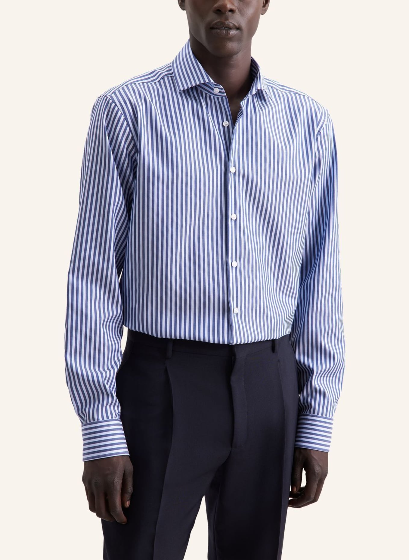 seidensticker Business Hemd Regular Fit: DUNKELBLAU