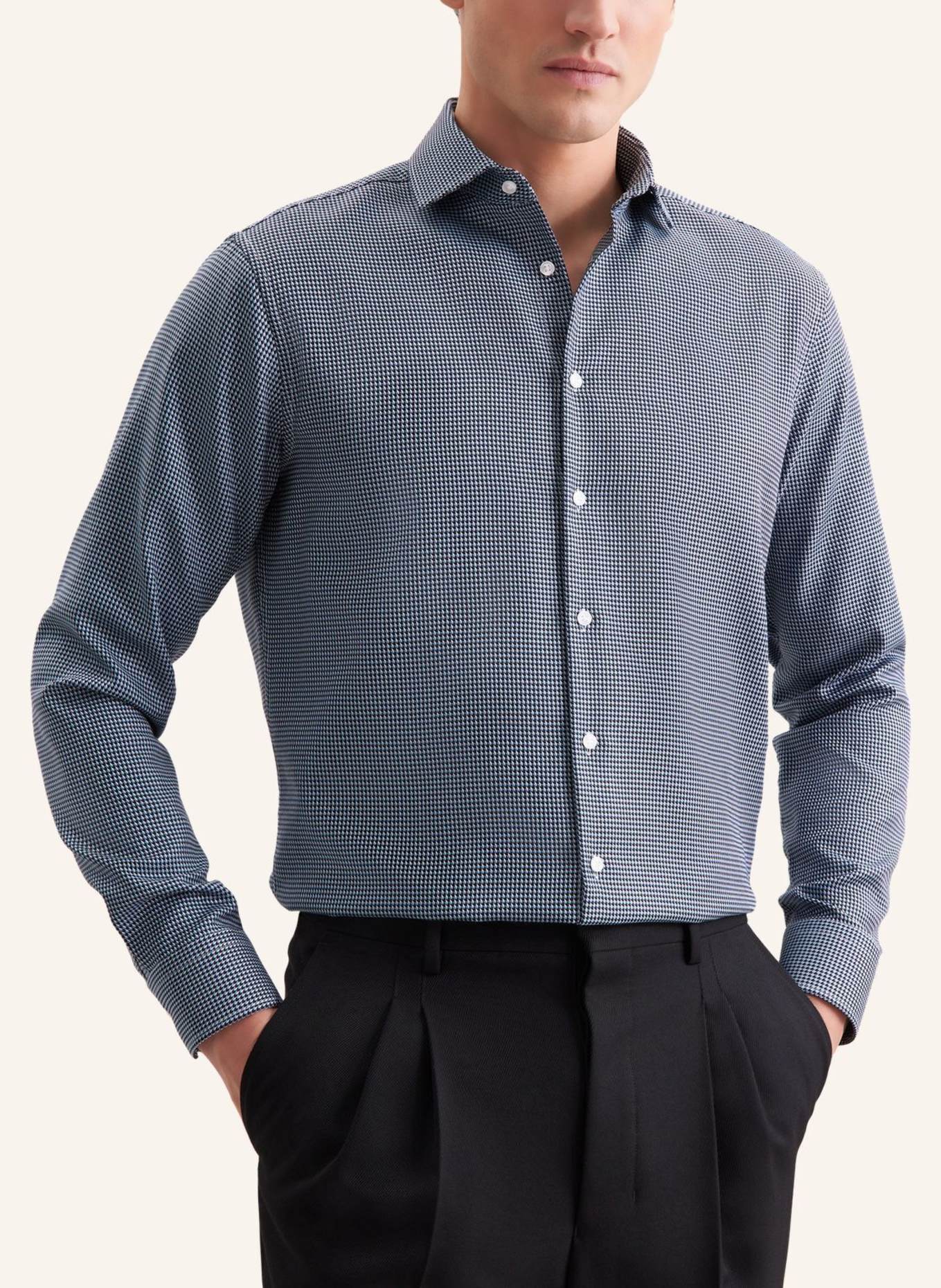 seidensticker Business Hemd Regular Fit: DUNKELBLAU