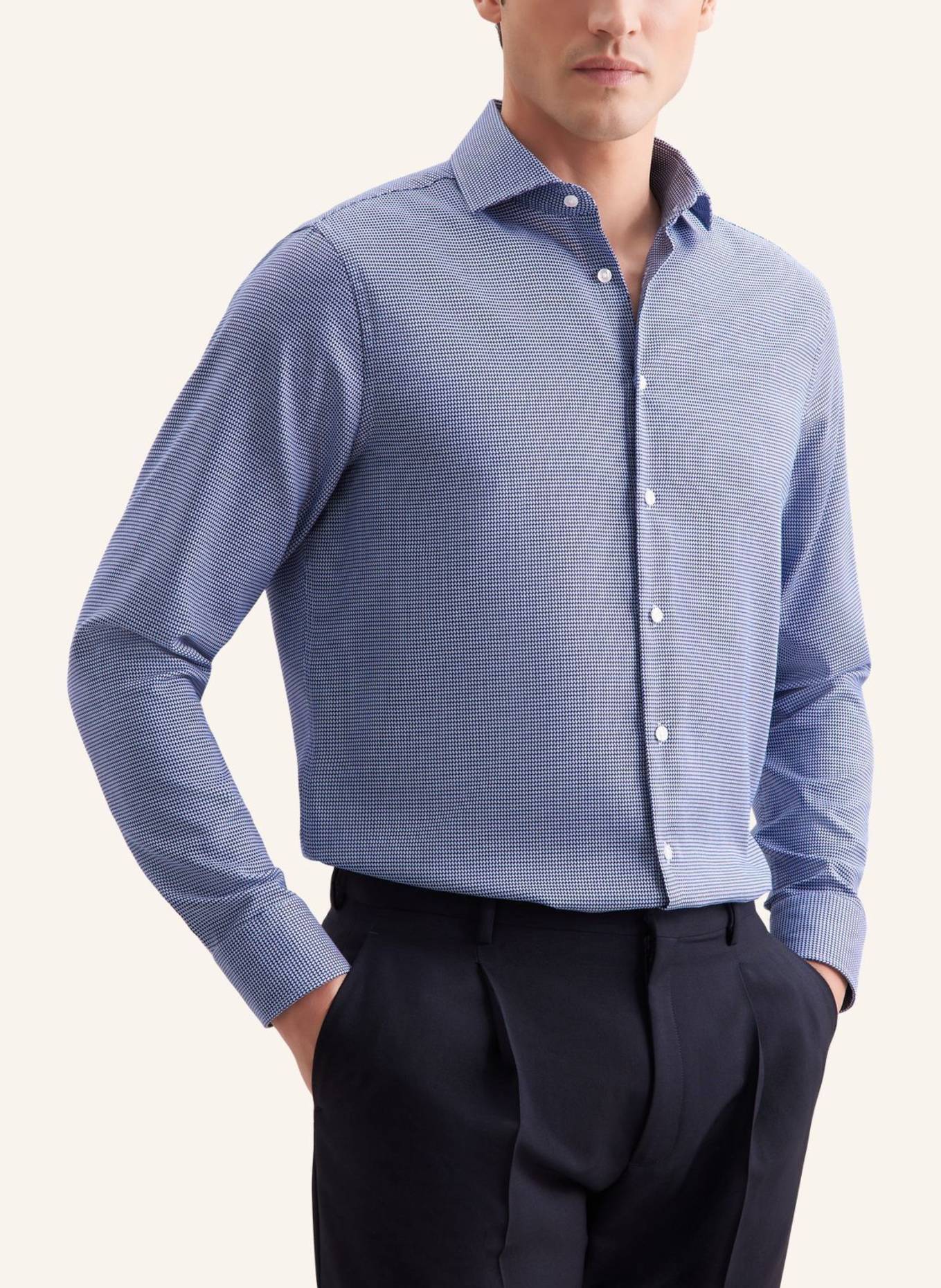 seidensticker Business Hemd Regular Fit: DUNKELBLAU
