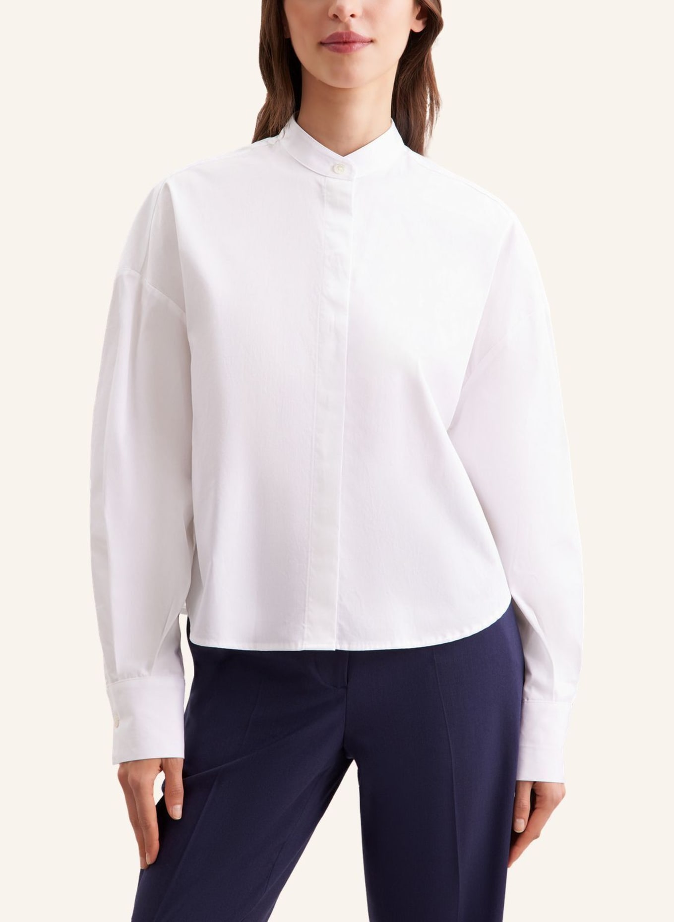 seidensticker Stehkragenbluse: WEISS