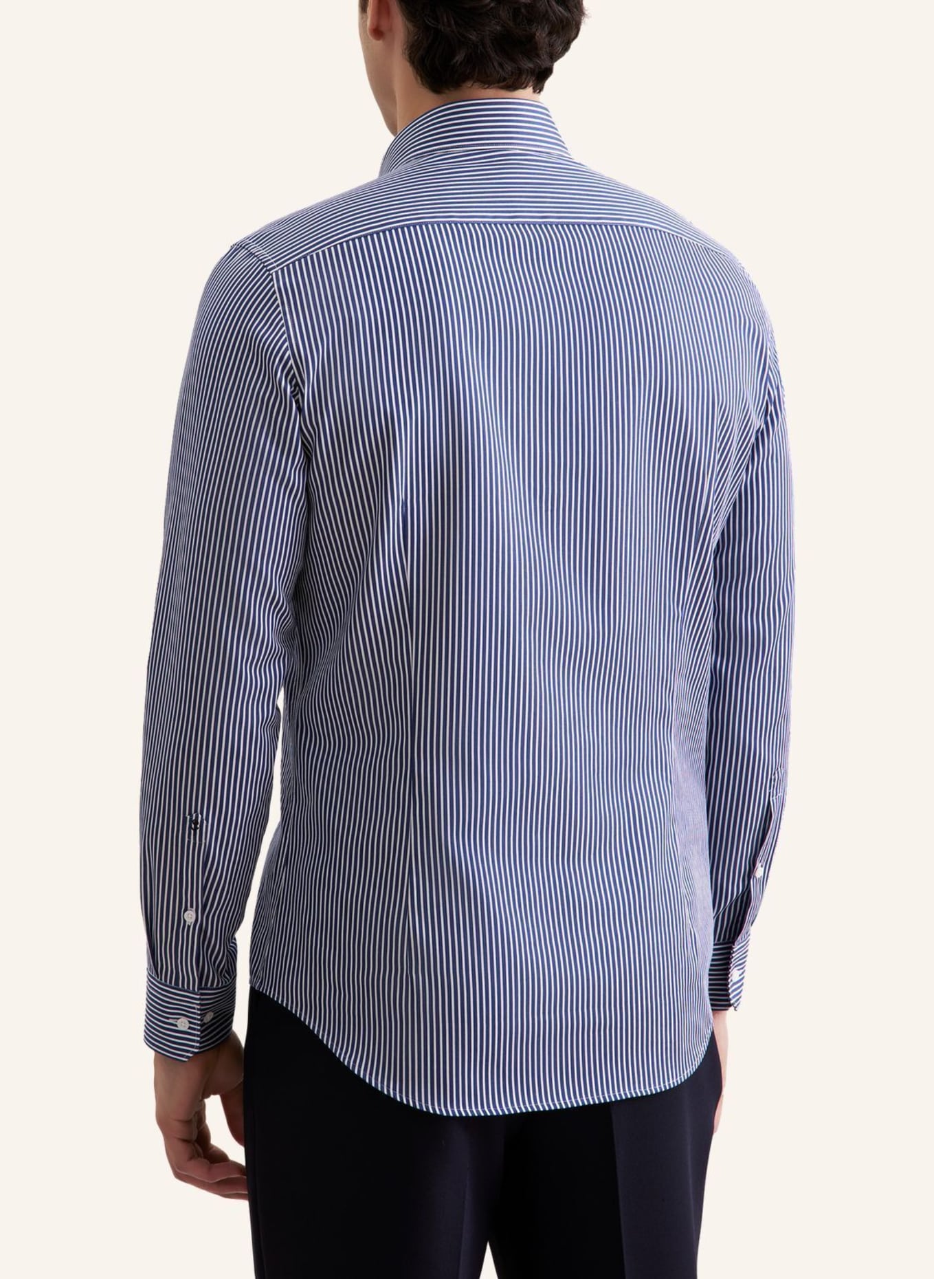 seidensticker Business Hemd Shaped Fit: DUNKELBLAU