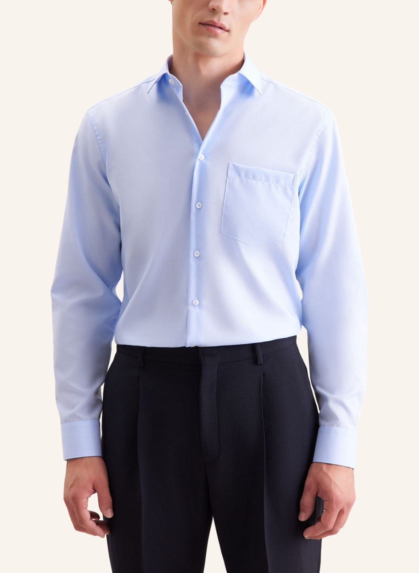 seidensticker , Business Hemd Regular Fit: HELLBLAU