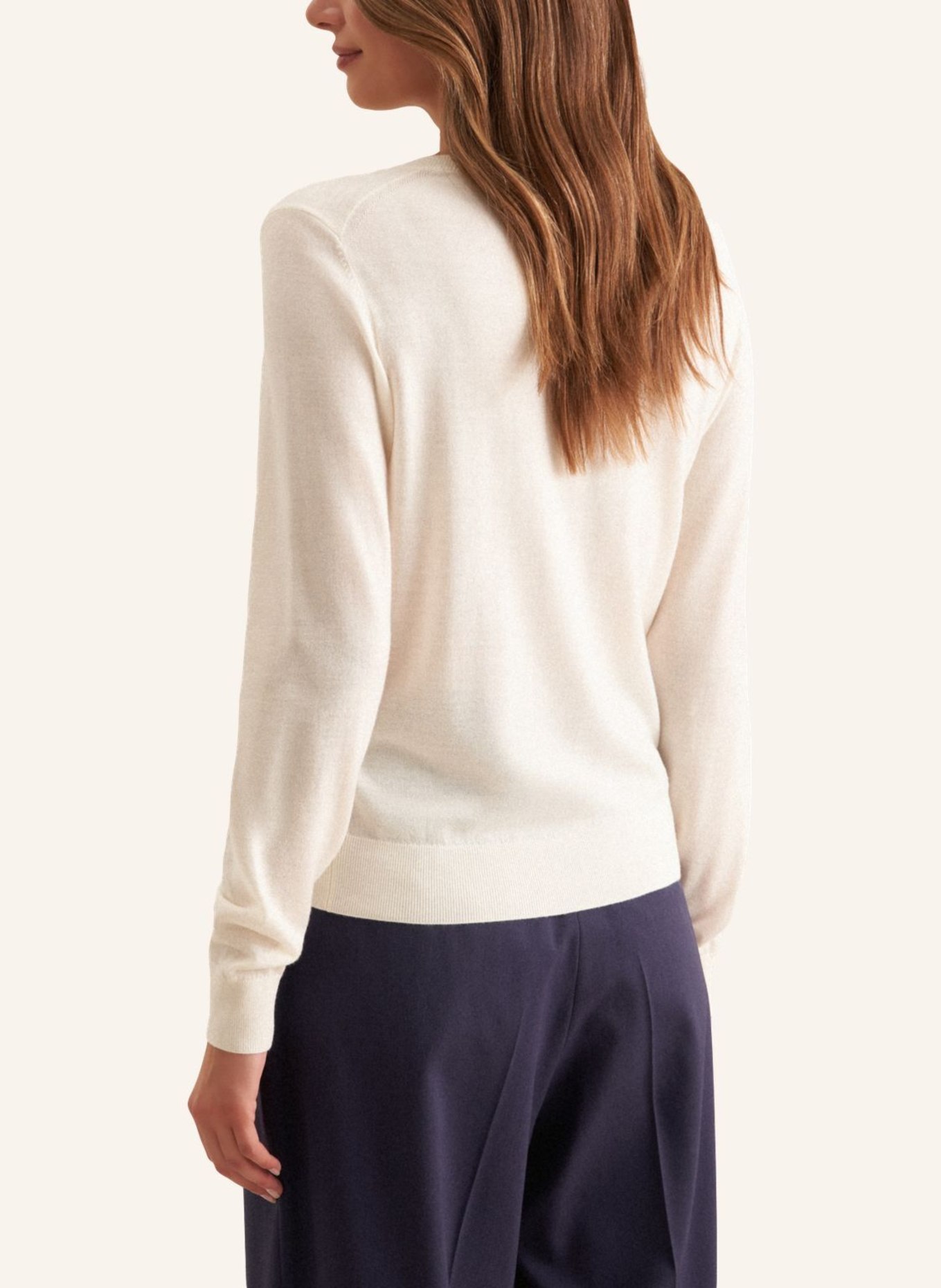 seidensticker , Strick-Jacke, Cardigan: ECRU