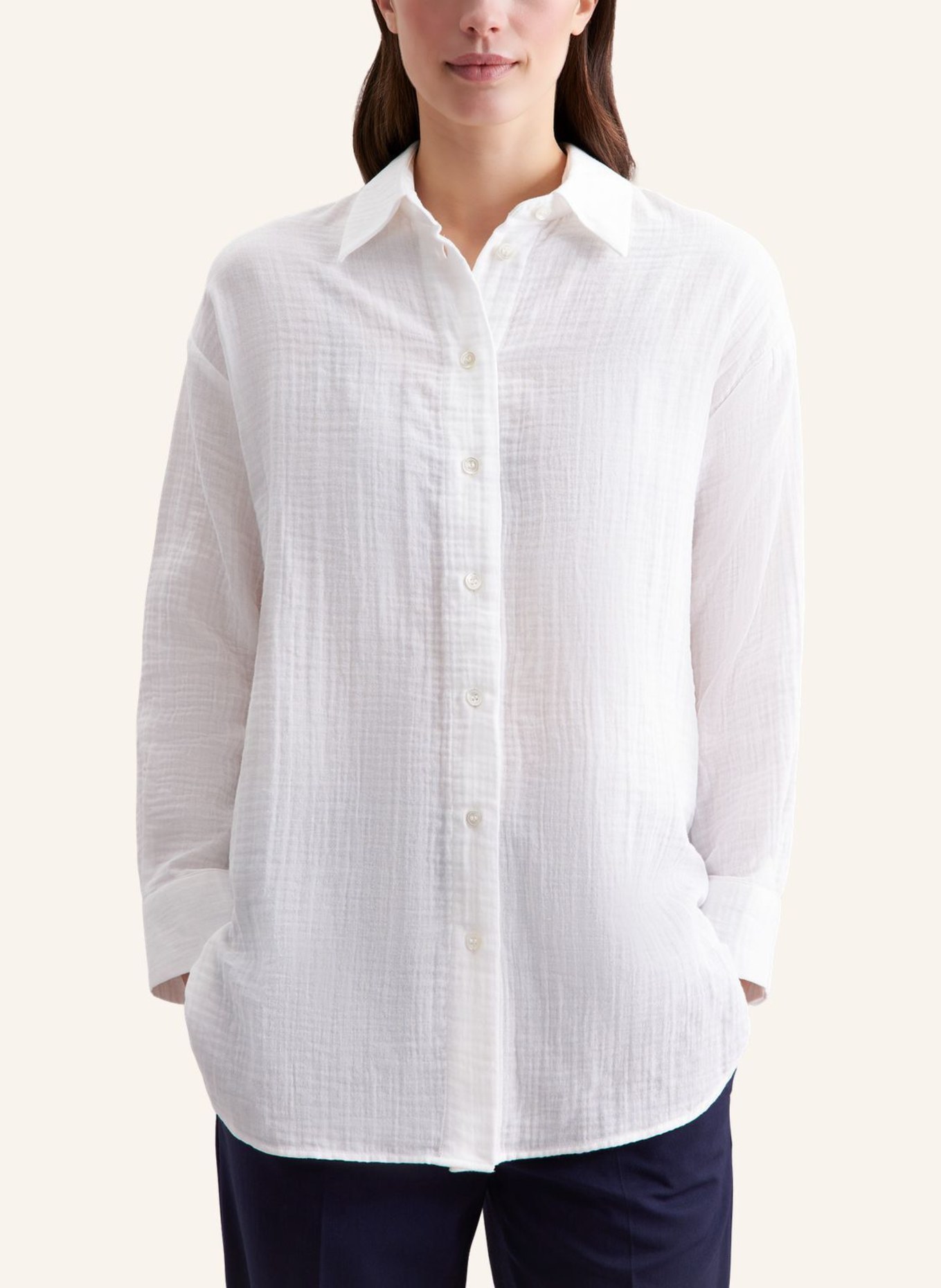 seidensticker Longbluse, Oversizebluse: WEISS